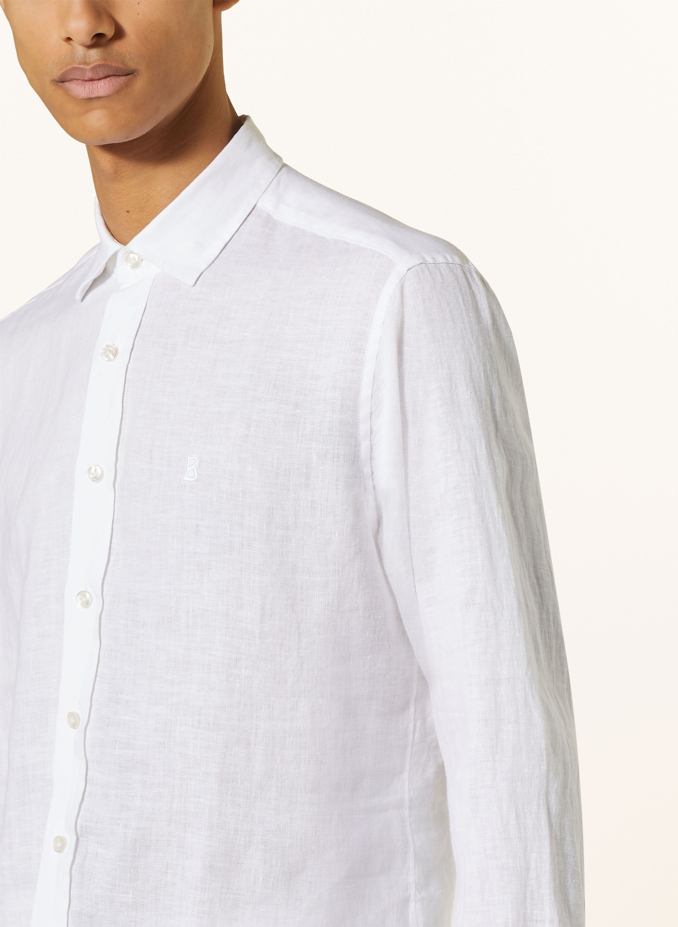 BOGNER Linen shirt TIMI regular fit, Color: WHITE (Image 4)