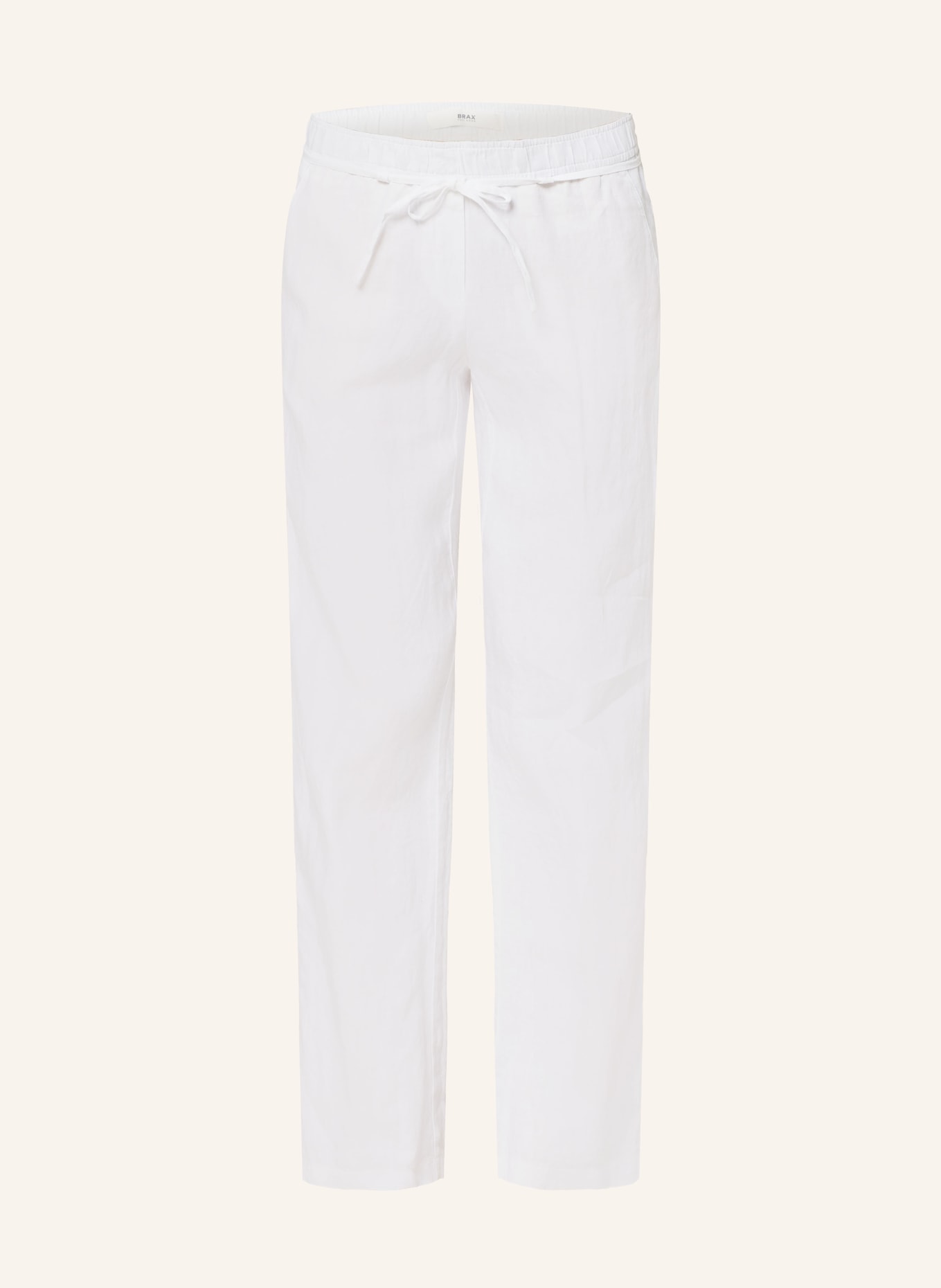 BRAX Linen trousers FARINA, Color: WHITE (Image 1)