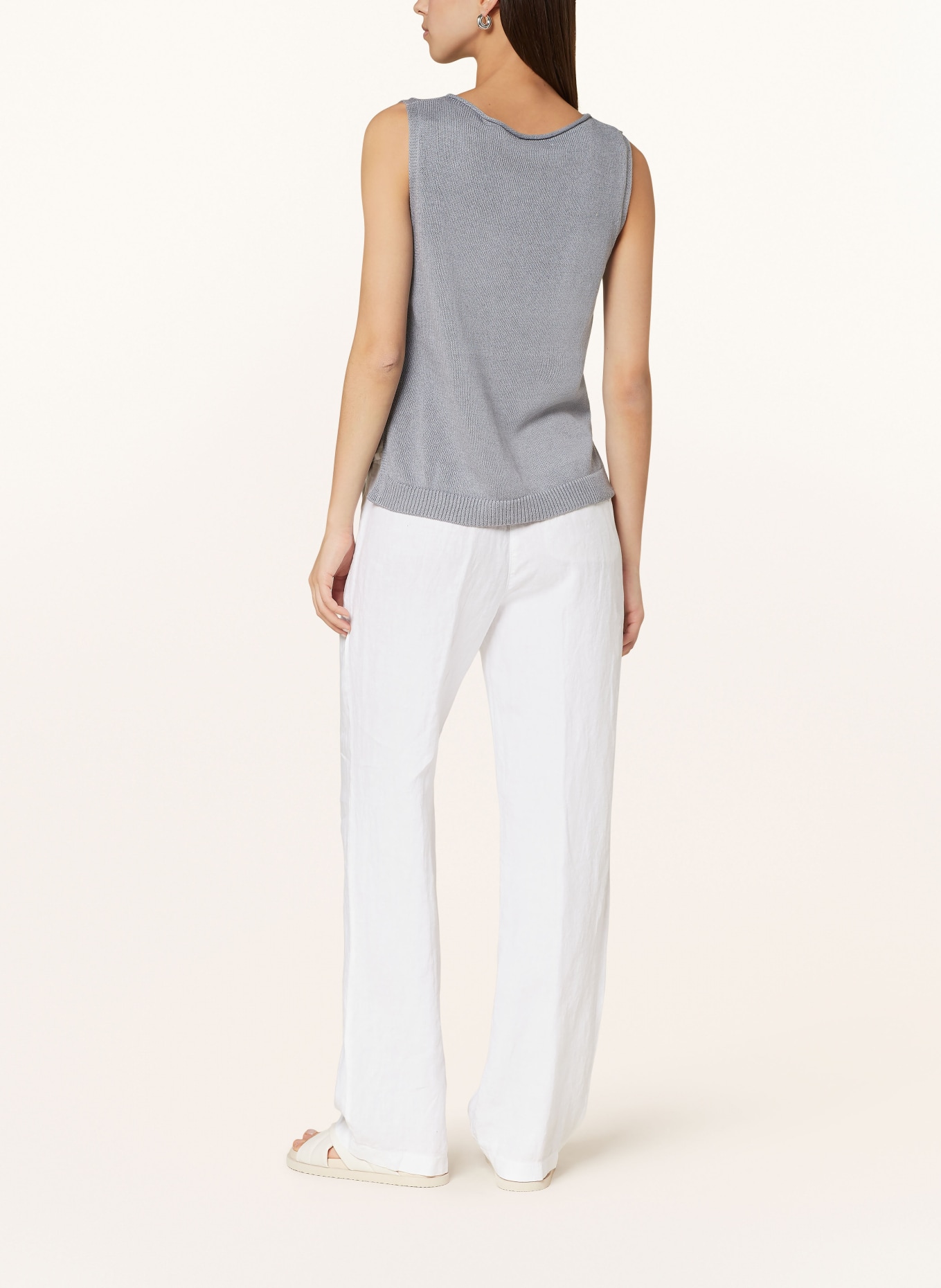 BRAX Linen trousers FARINA, Color: WHITE (Image 3)