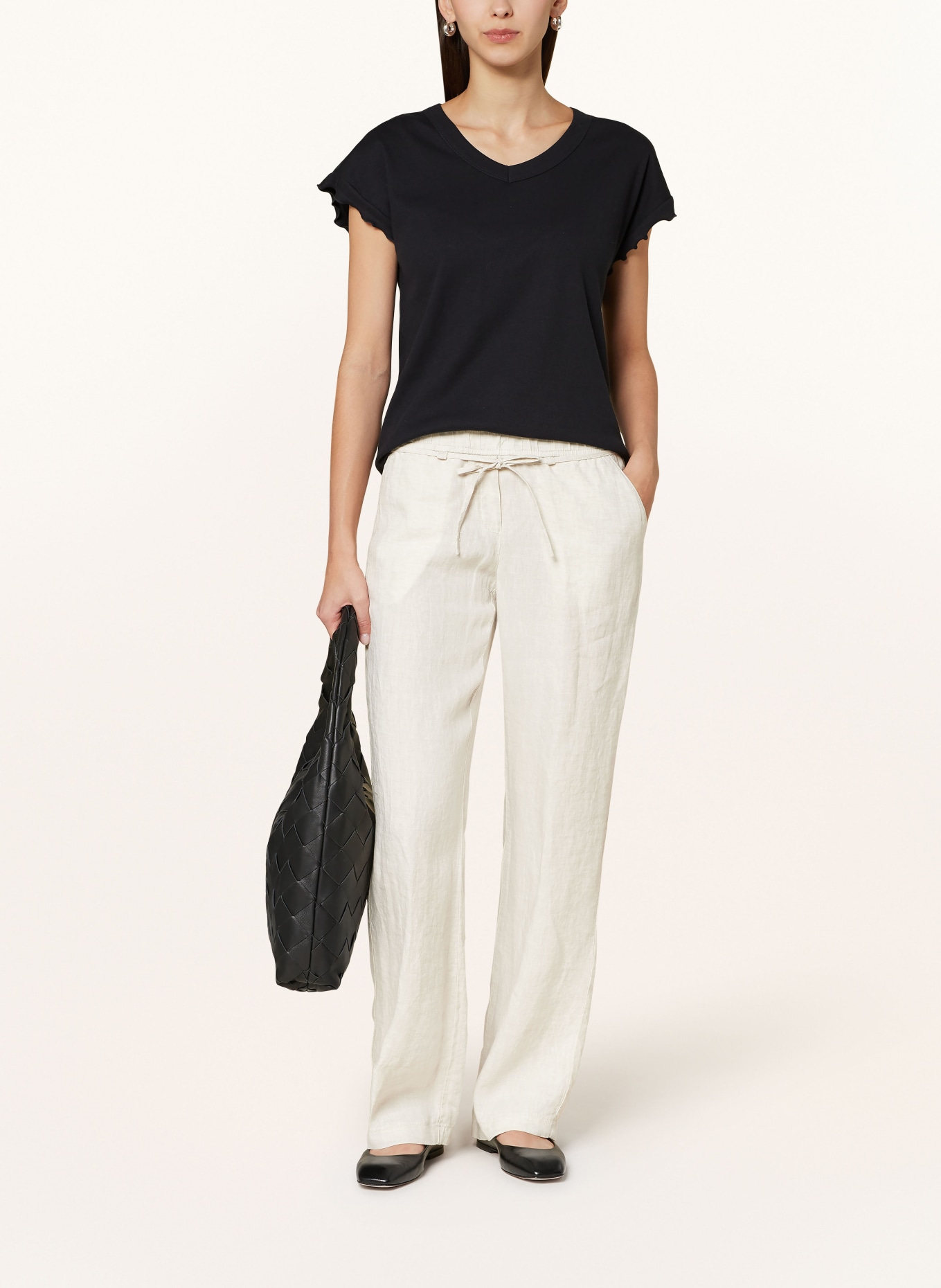 BRAX Linen trousers FARINA, Color: CREAM (Image 2)