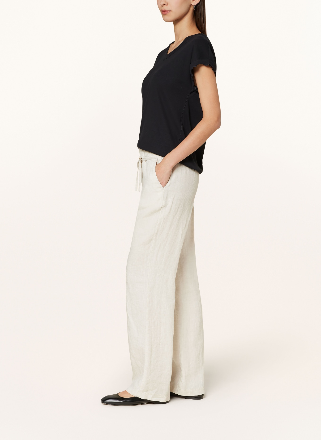 BRAX Linen trousers FARINA, Color: CREAM (Image 4)