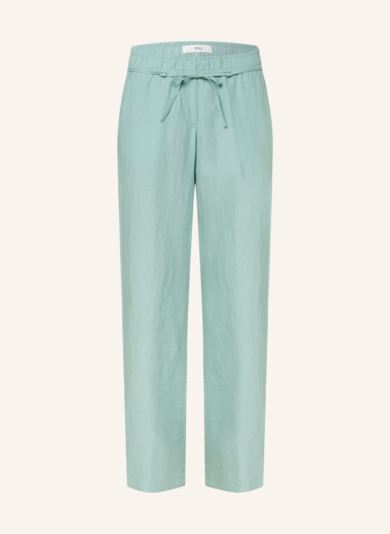 BRAX Linen trousers FARINA, Color: LIGHT GREEN (Image 1)