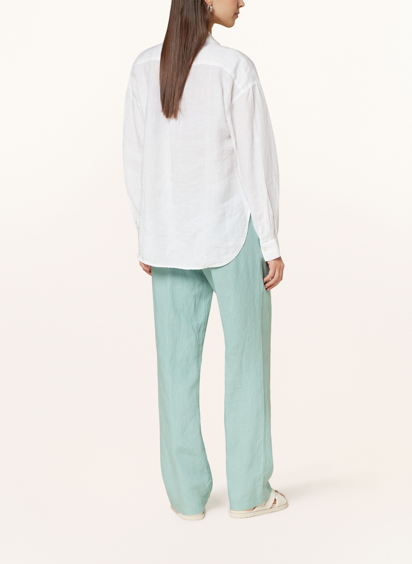 BRAX Linen trousers FARINA, Color: LIGHT GREEN (Image 3)