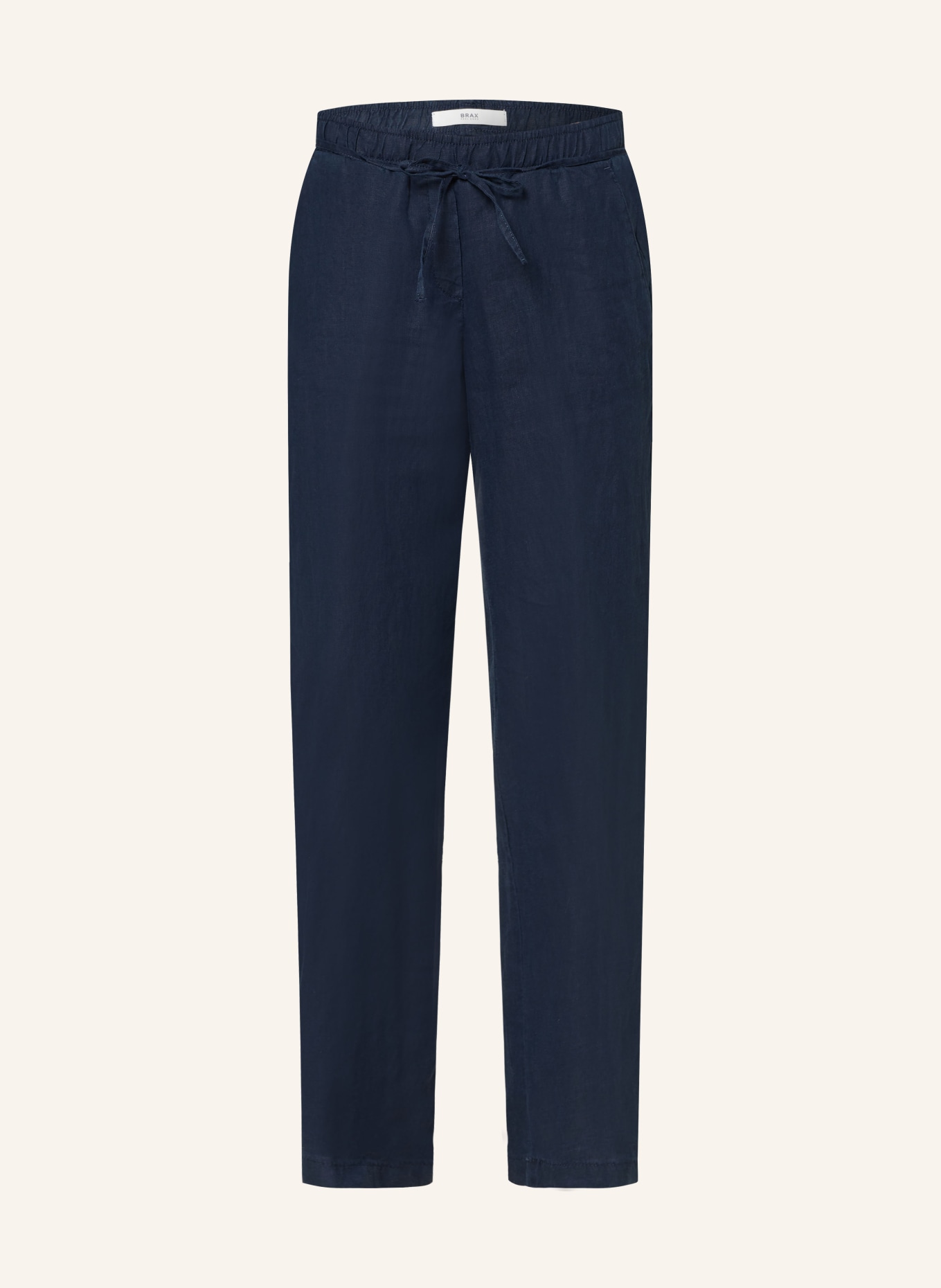 BRAX Linen trousers FARINA: DARK BLUE