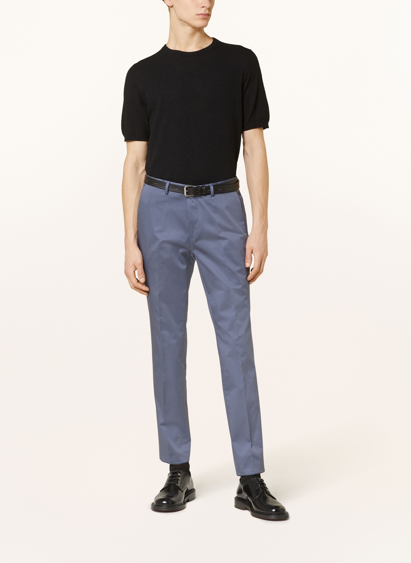 HUGO Spodnie garniturowe HESTEN slim fit, Kolor: 423 MEDIUM BLUE (Obrazek 3)