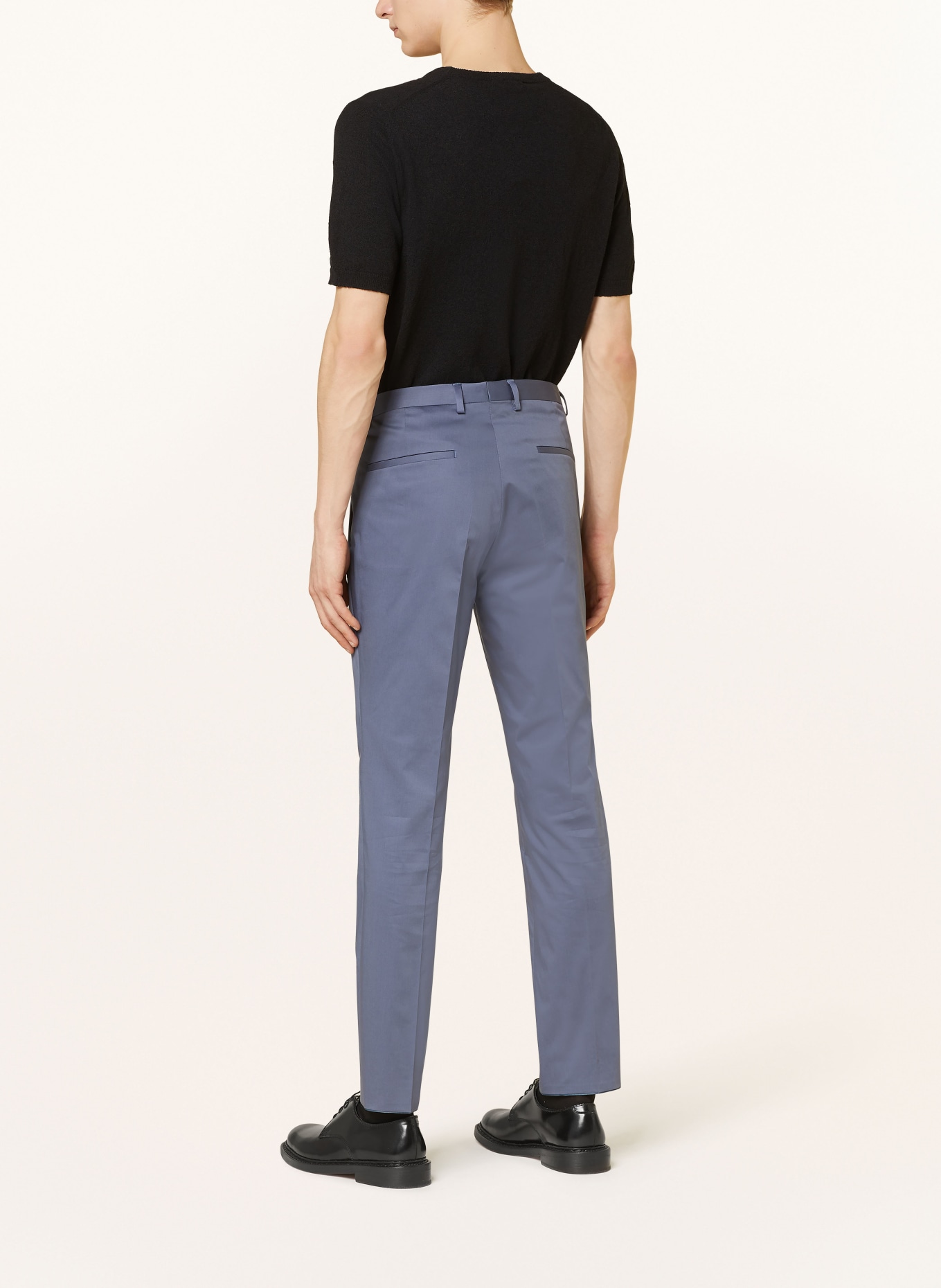 HUGO Spodnie garniturowe HESTEN slim fit, Kolor: 423 MEDIUM BLUE (Obrazek 4)