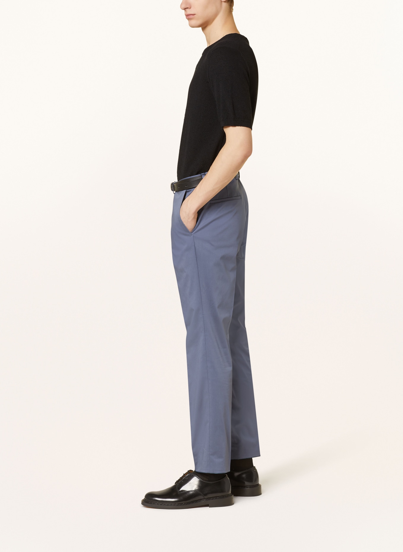 HUGO Spodnie garniturowe HESTEN slim fit, Kolor: 423 MEDIUM BLUE (Obrazek 5)