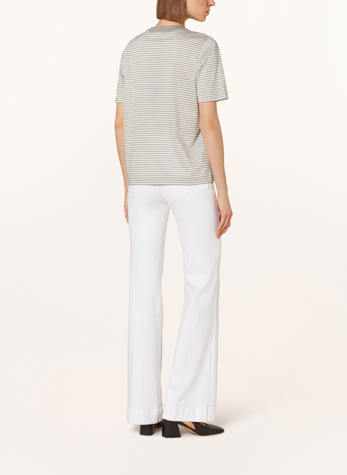 DRYKORN T-shirt KIRANI, Color: GRAY/ WHITE (Image 3)