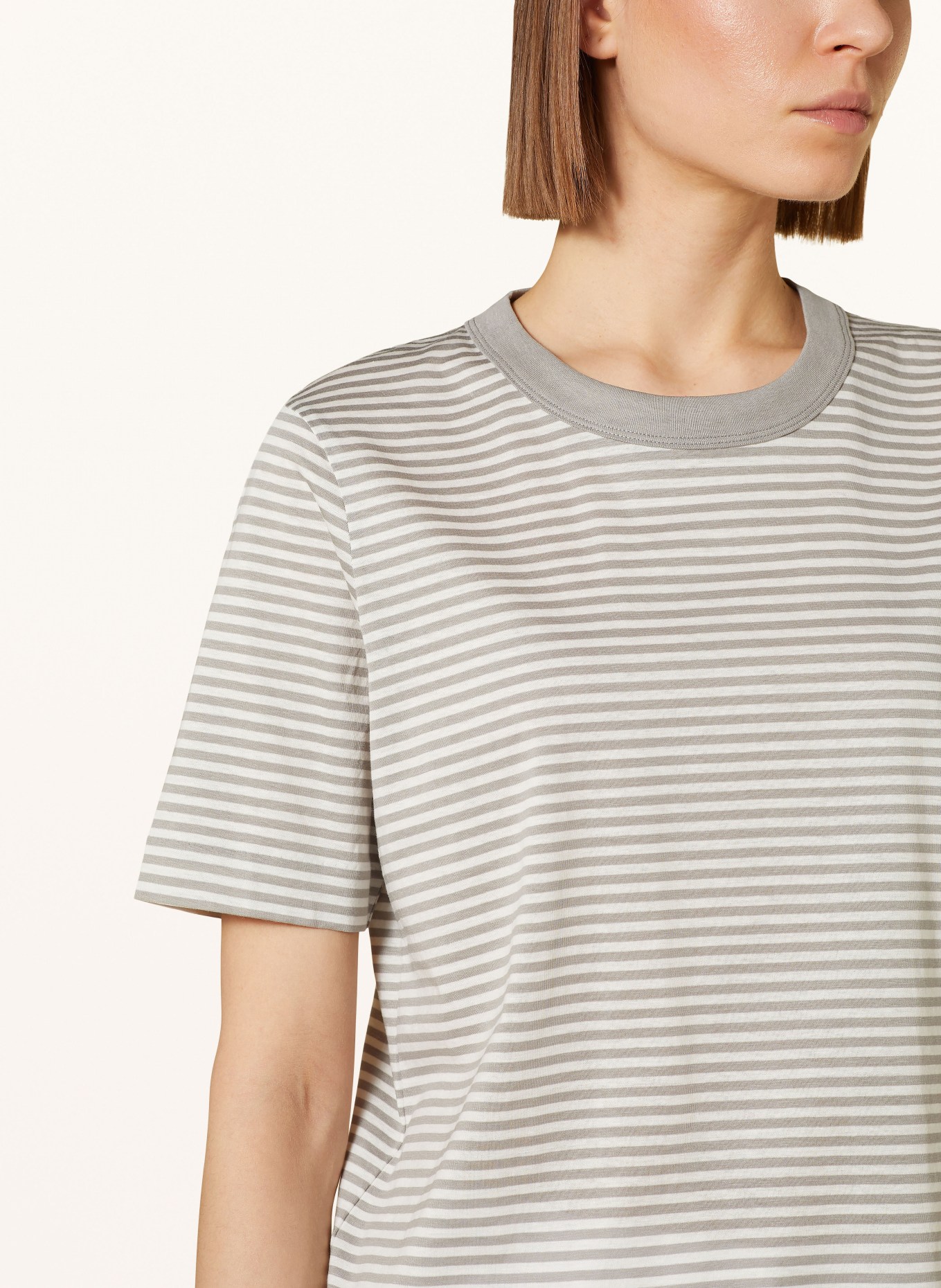 DRYKORN T-shirt KIRANI, Color: GRAY/ WHITE (Image 4)