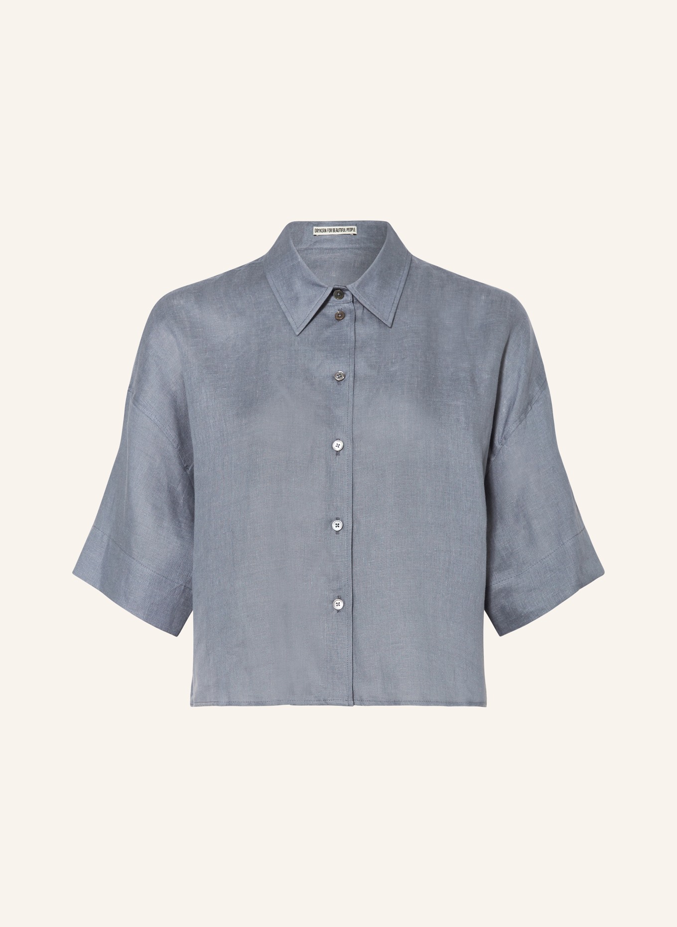 DRYKORN Shirt blouse YARIKA made of linen, Color: BLUE GRAY (Image 1)