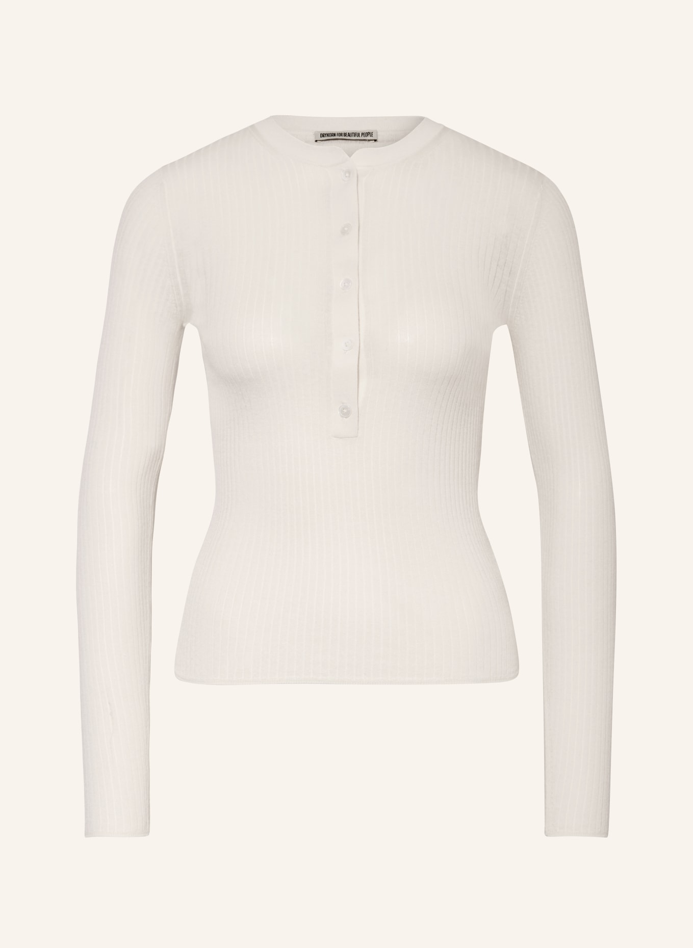 DRYKORN Henley shirt PATRICJA, Color: ECRU (Image 1)