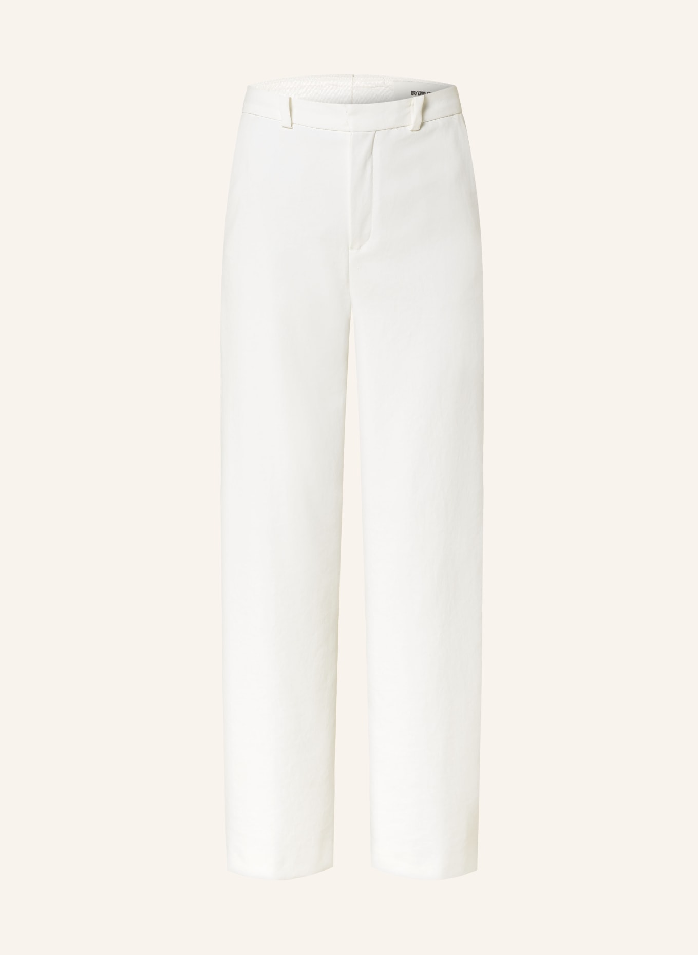 DRYKORN Wide leg trousers DESK, Color: ECRU (Image 1)