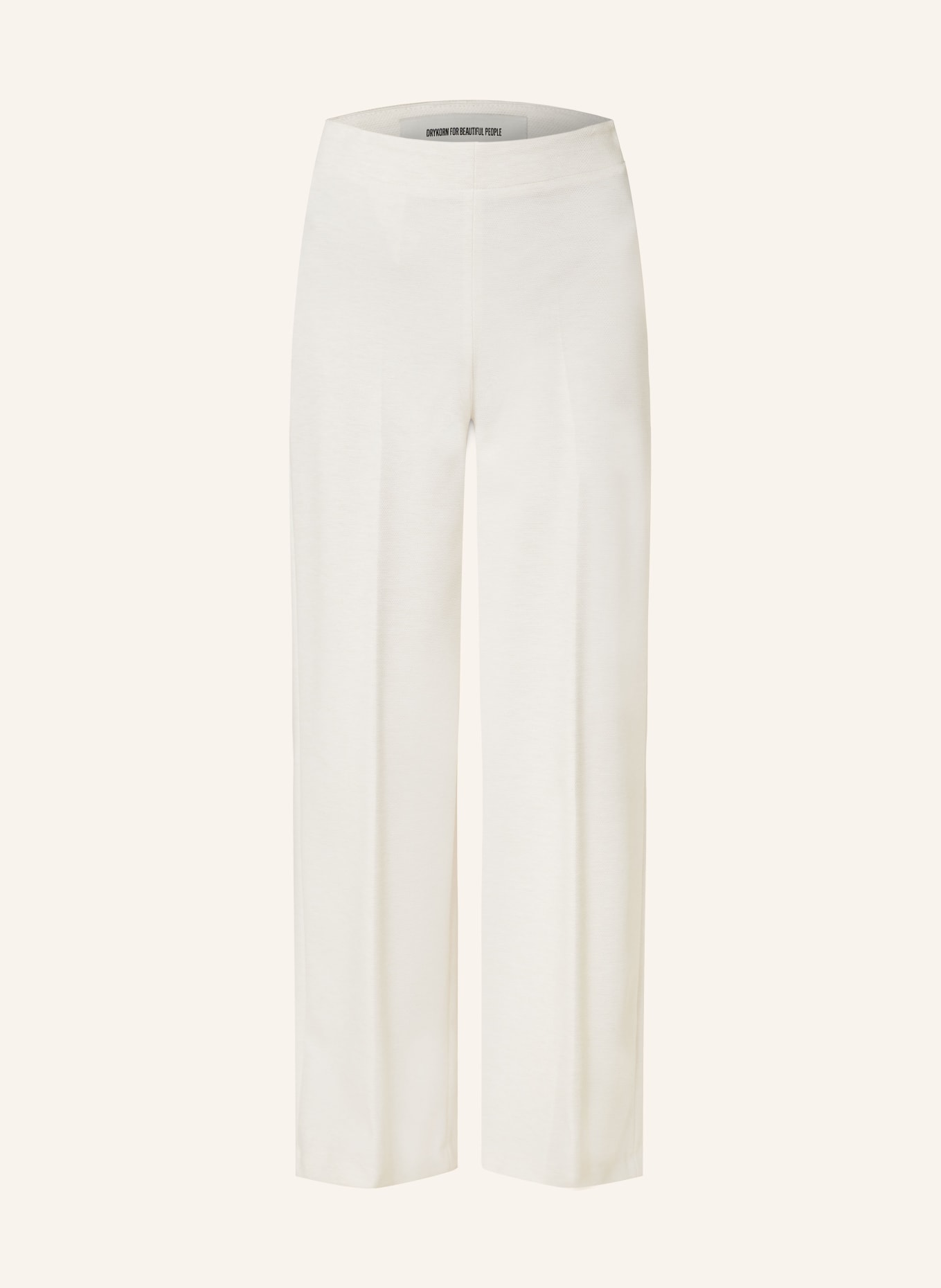 DRYKORN Wide leg trousers BEFORE, Color: ECRU (Image 1)