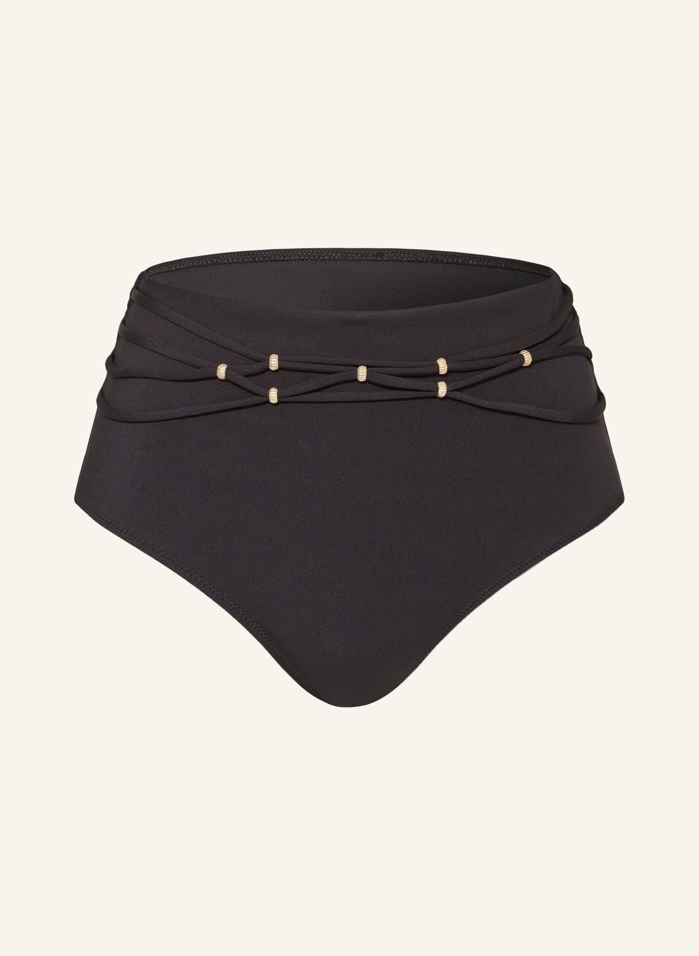 Aubade High-waist bikini bottoms SECRET LAGUNA, Color: BLACK (Image 1)