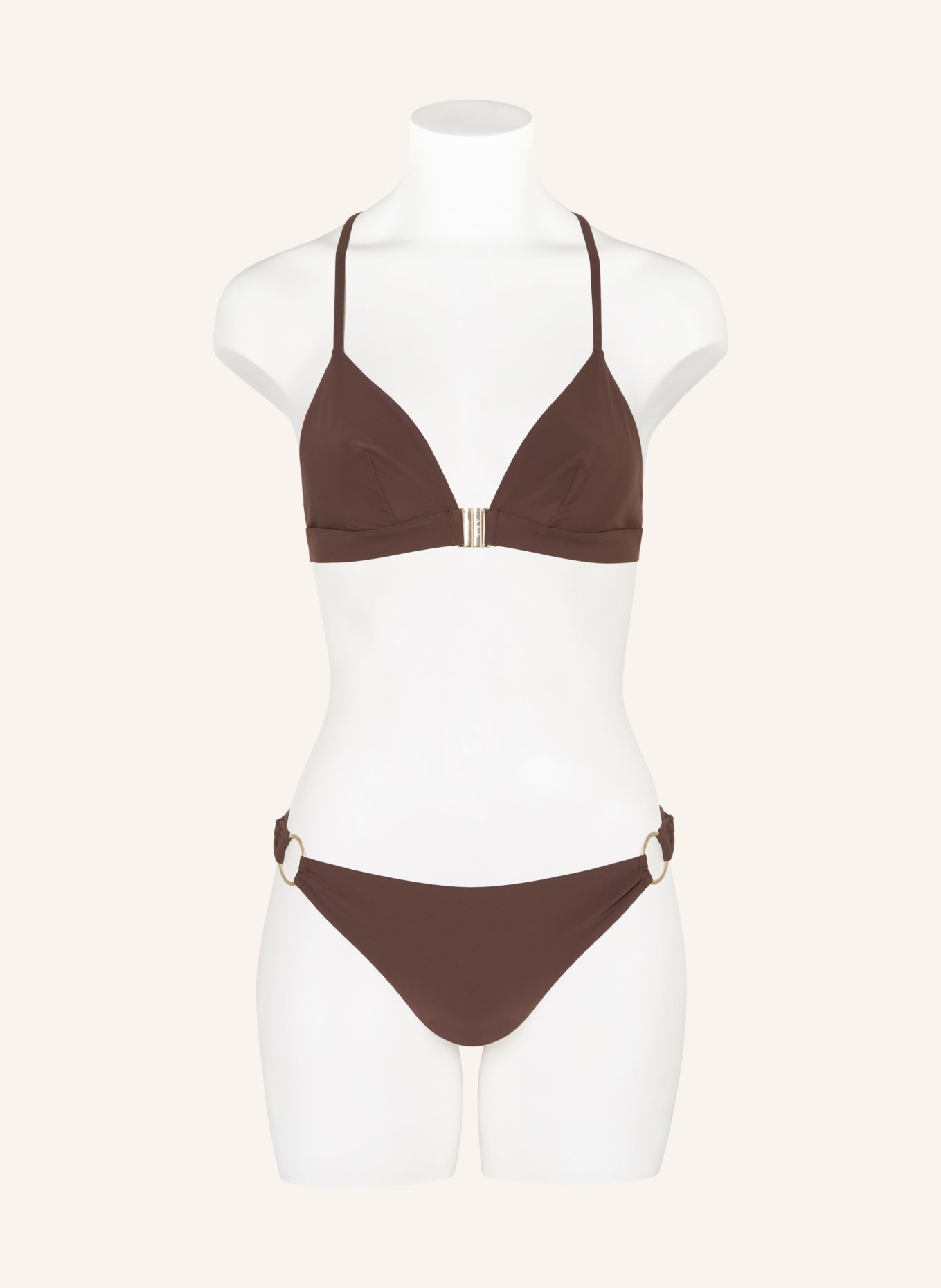 Aubade Triangle bikini top MUSE, Color: DARK BROWN (Image 2)