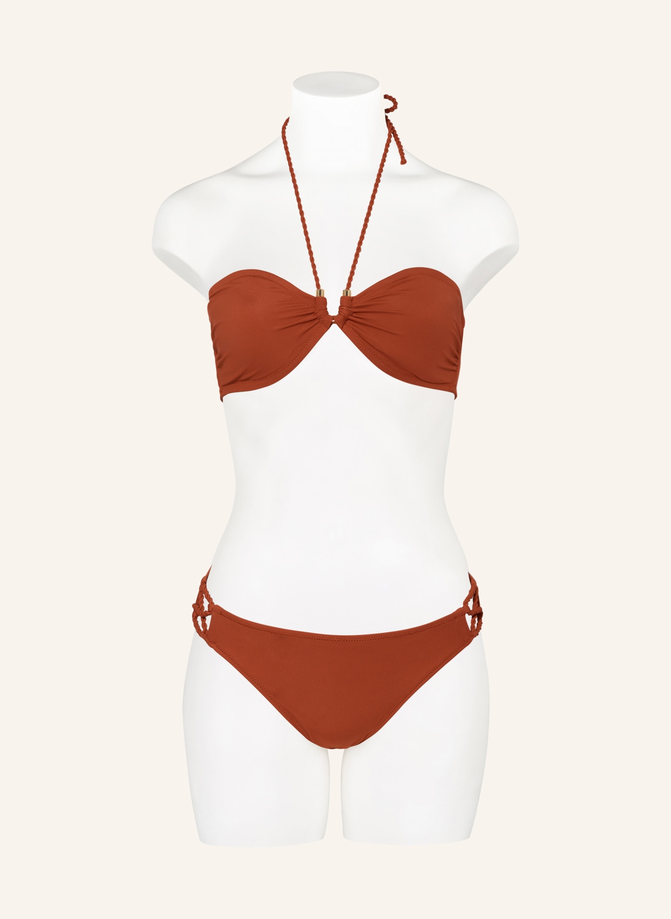 Aubade Bandeau bikini top SUMMER JOURNEY, Color: BROWN (Image 4)