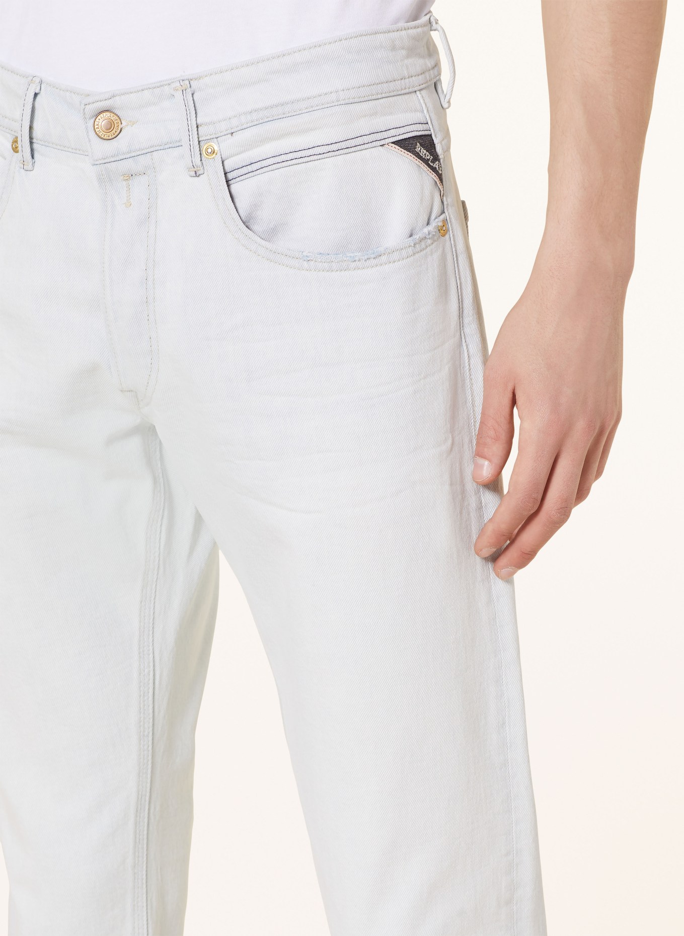 REPLAY Jeans regular slim fit, Color: 011 SUPERLIGHT BLUE (Image 5)