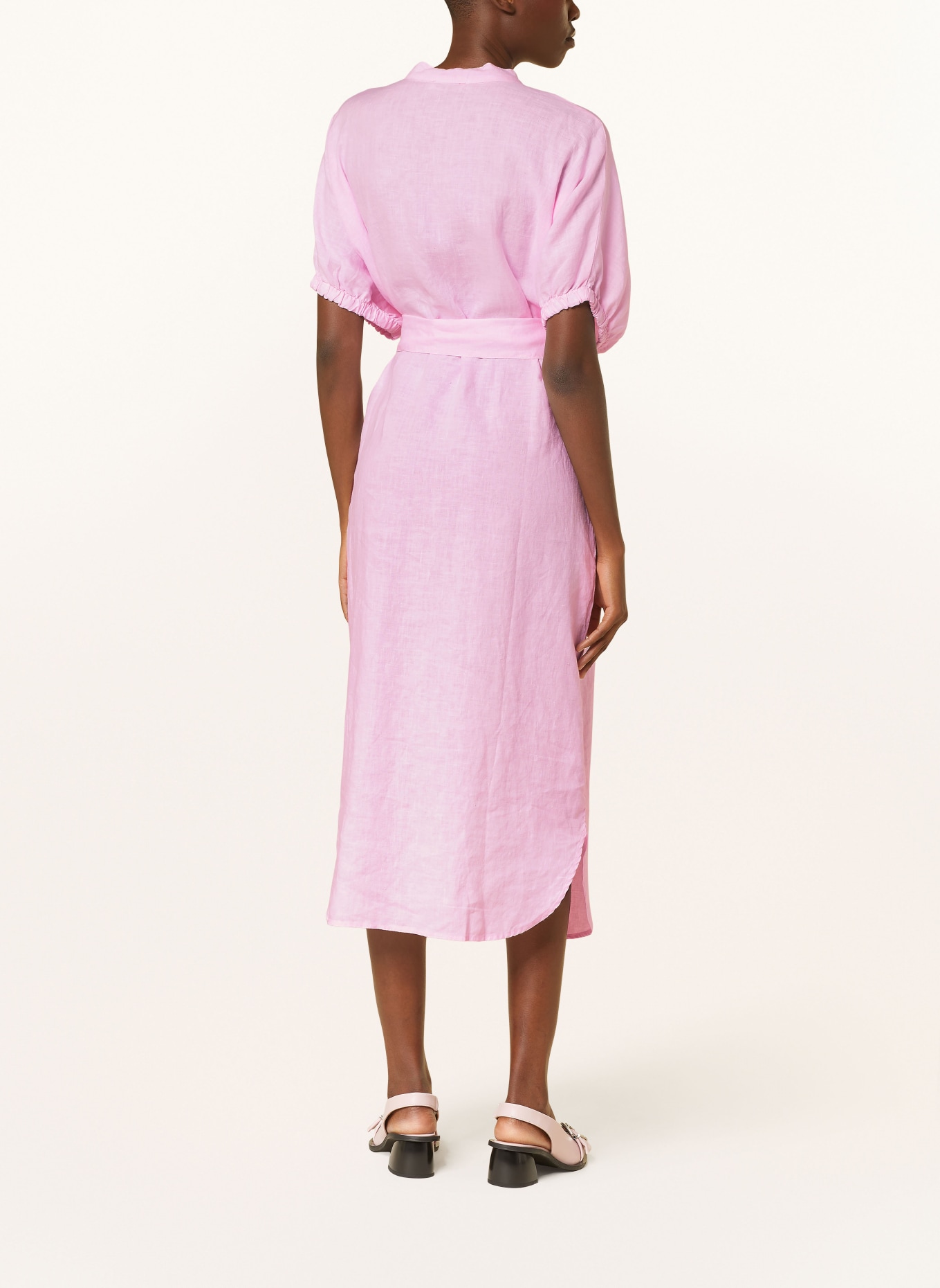 SoSUE Linen dress, Color: PINK (Image 3)