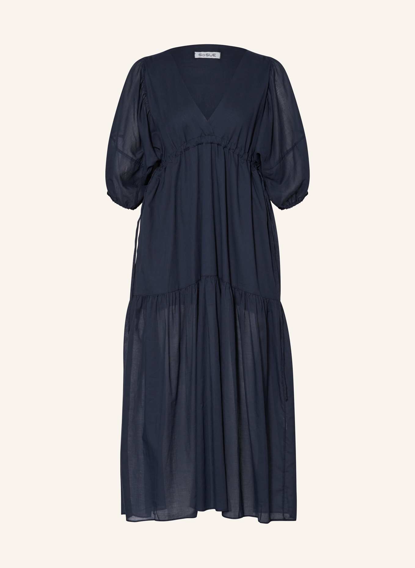 SoSUE Kleid mit 3/4-Arm, Farbe: DUNKELBLAU (Bild 1)