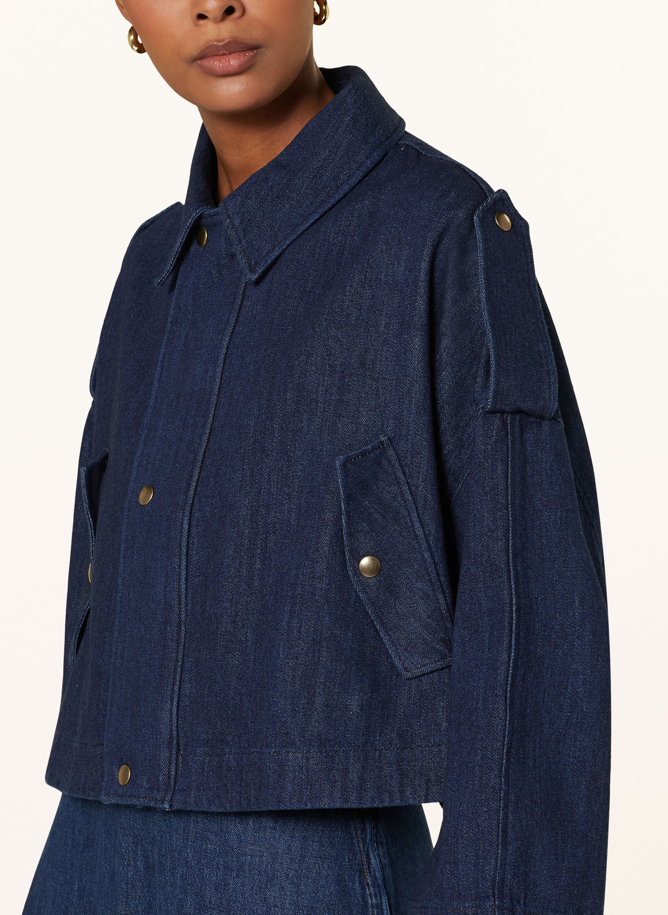 SoSUE Denim jacket, Color: DARK BLUE (Image 4)