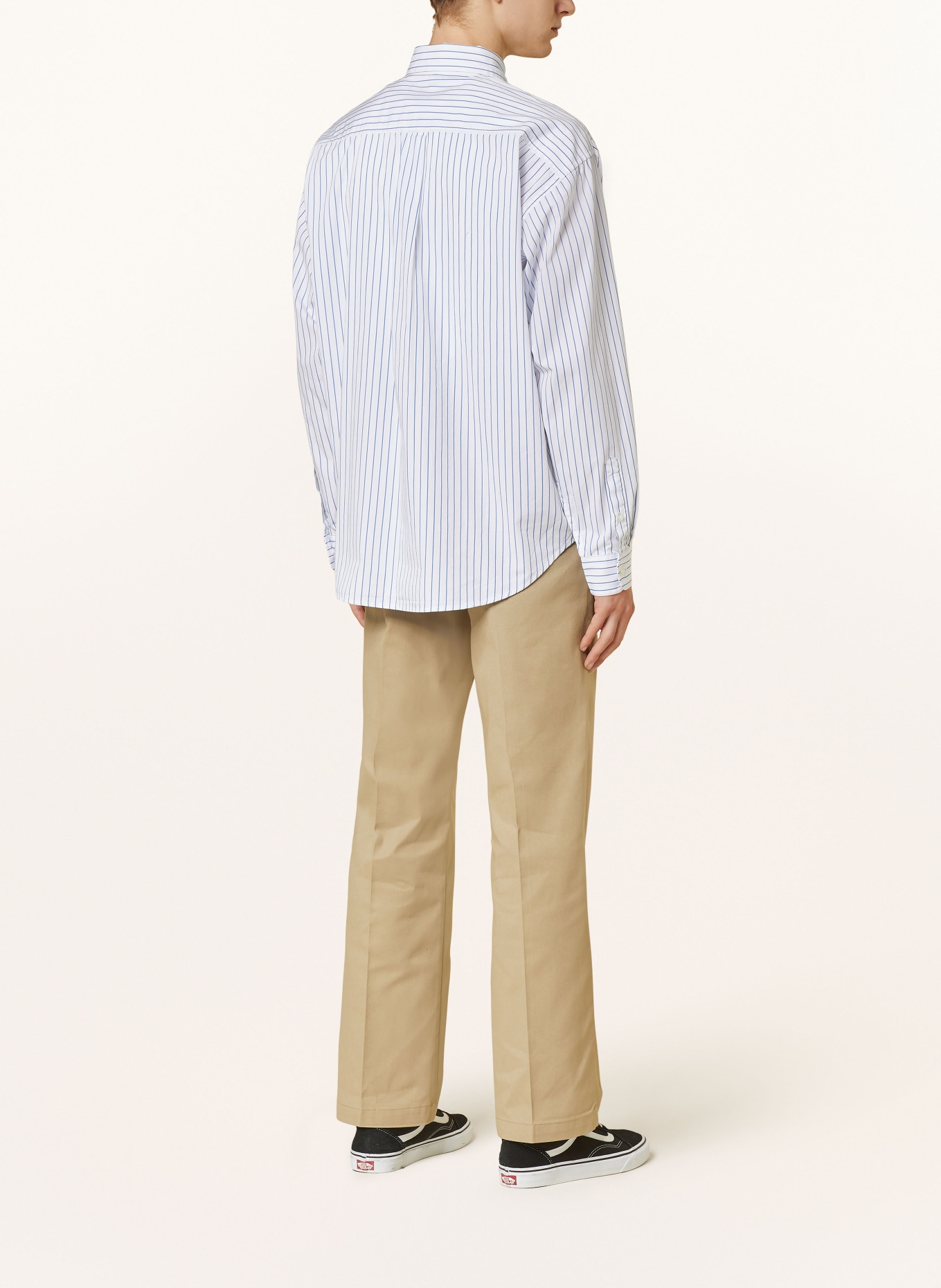 carhartt WIP Shirt LINUS comfort fit, Color: WHITE/ BLUE (Image 3)
