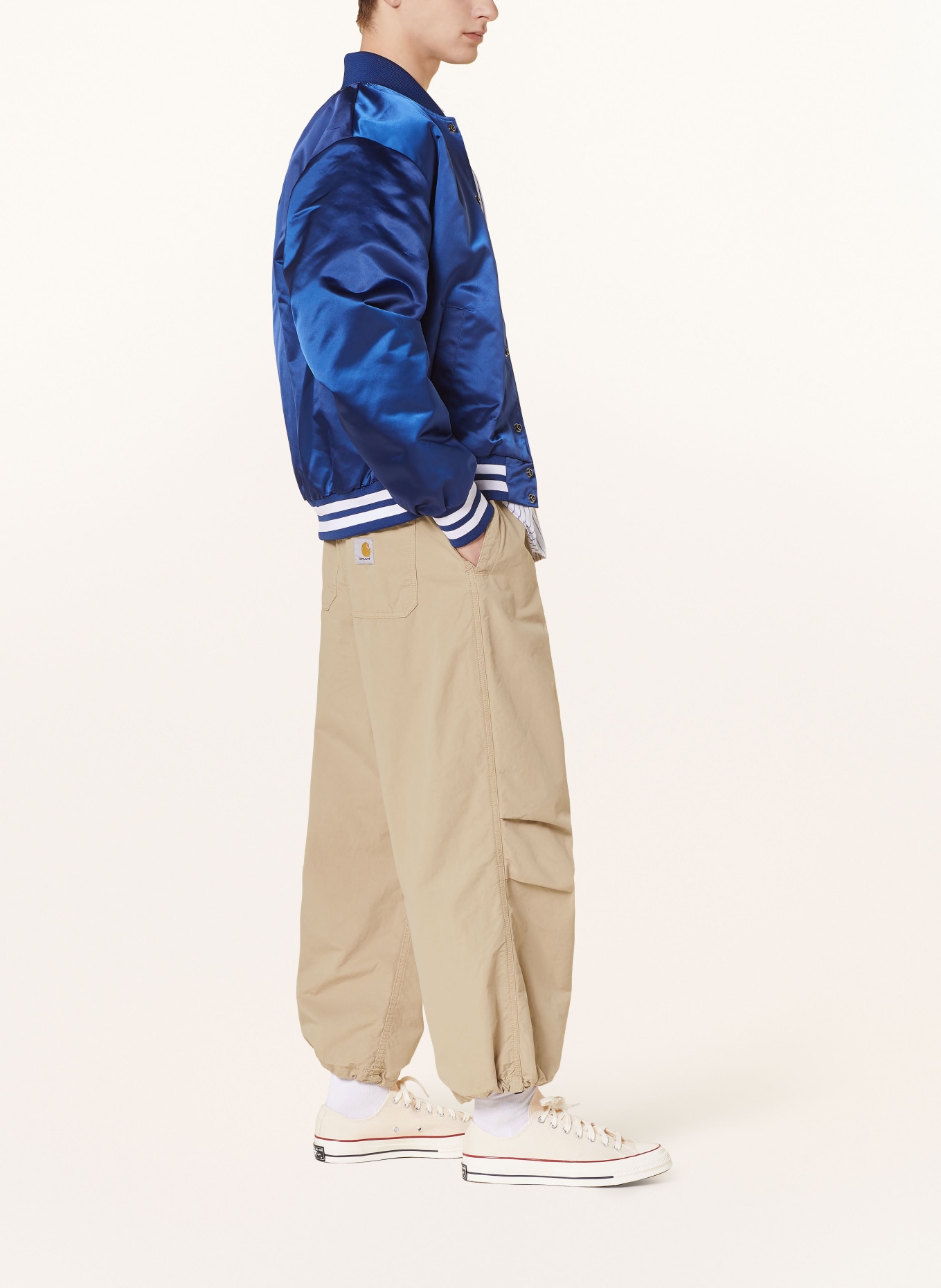 carhartt WIP Spodnie JUDD w stylu dresowym loose fit, Kolor: CAMELOWY (Obrazek 4)
