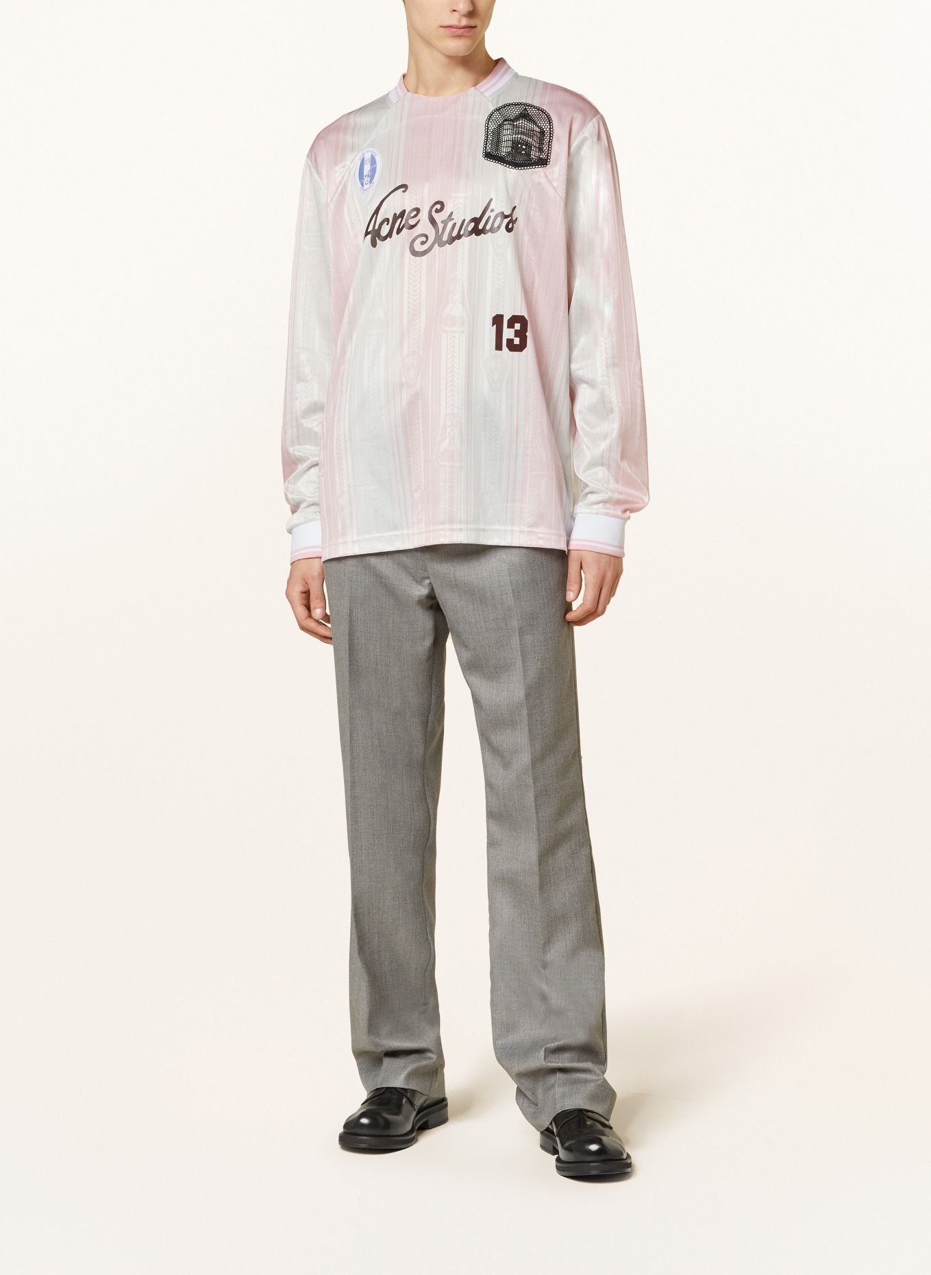 Acne Studios Long sleeve shirt, Color: PINK/ WHITE (Image 2)