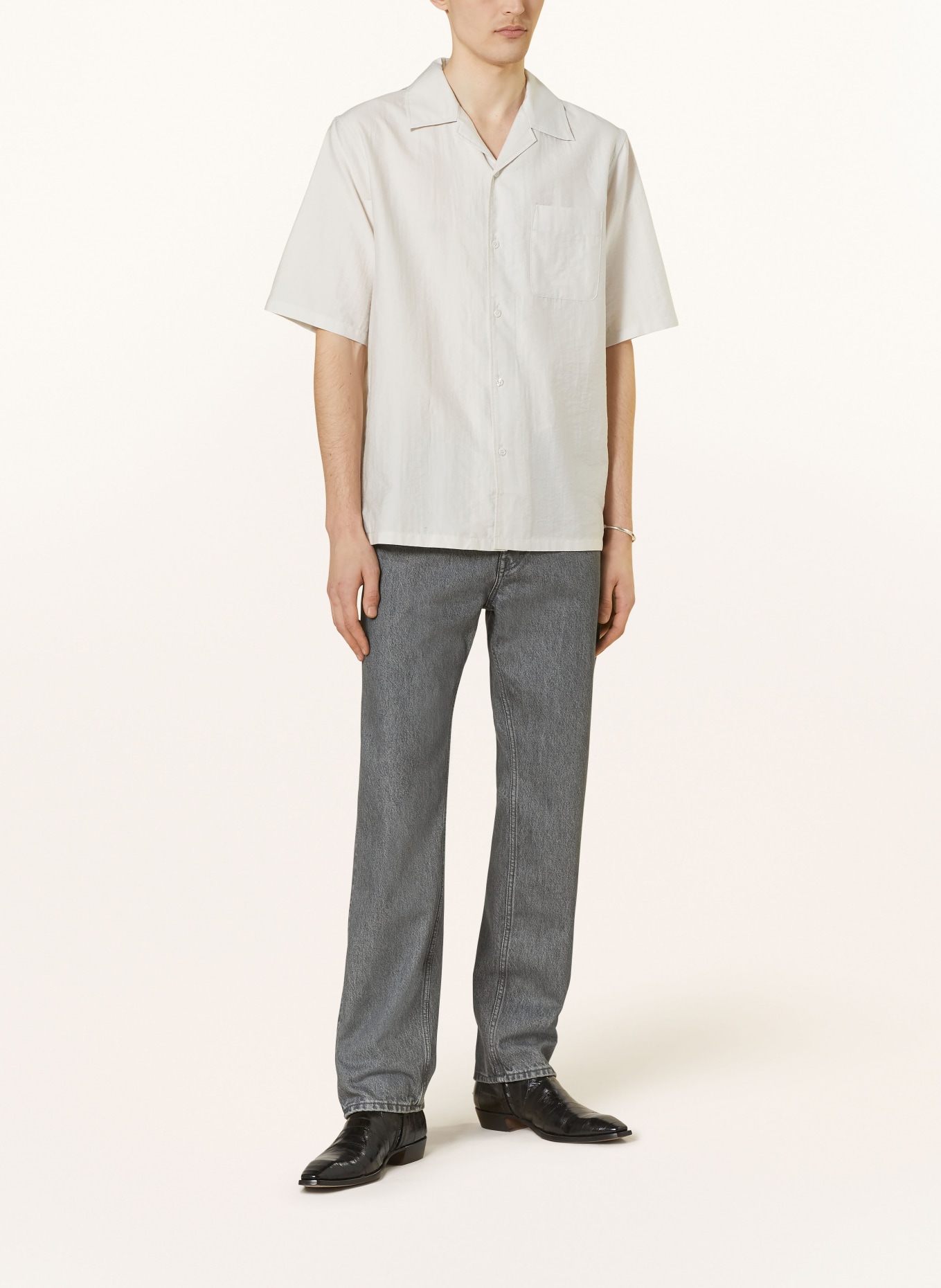 Filippa K Resort shirt regular fit, Color: LIGHT GRAY (Image 2)