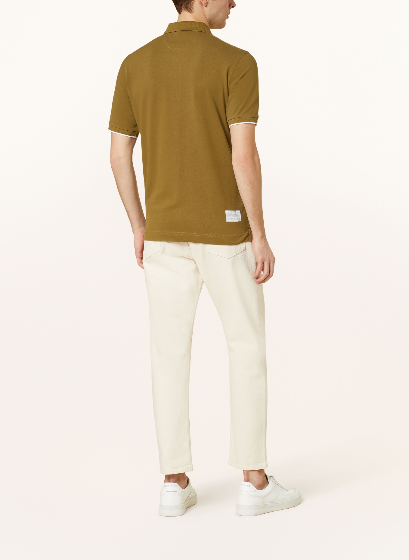 LA MARTINA Piqué polo shirt regular fit, Color: OLIVE (Image 3)