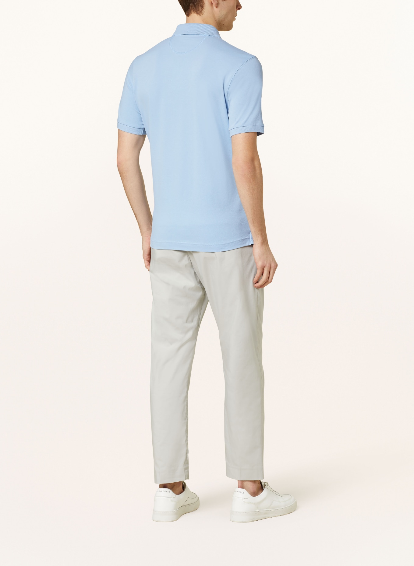 LA MARTINA Piqué-Poloshirt Slim Fit, Farbe: HELLBLAU (Bild 3)