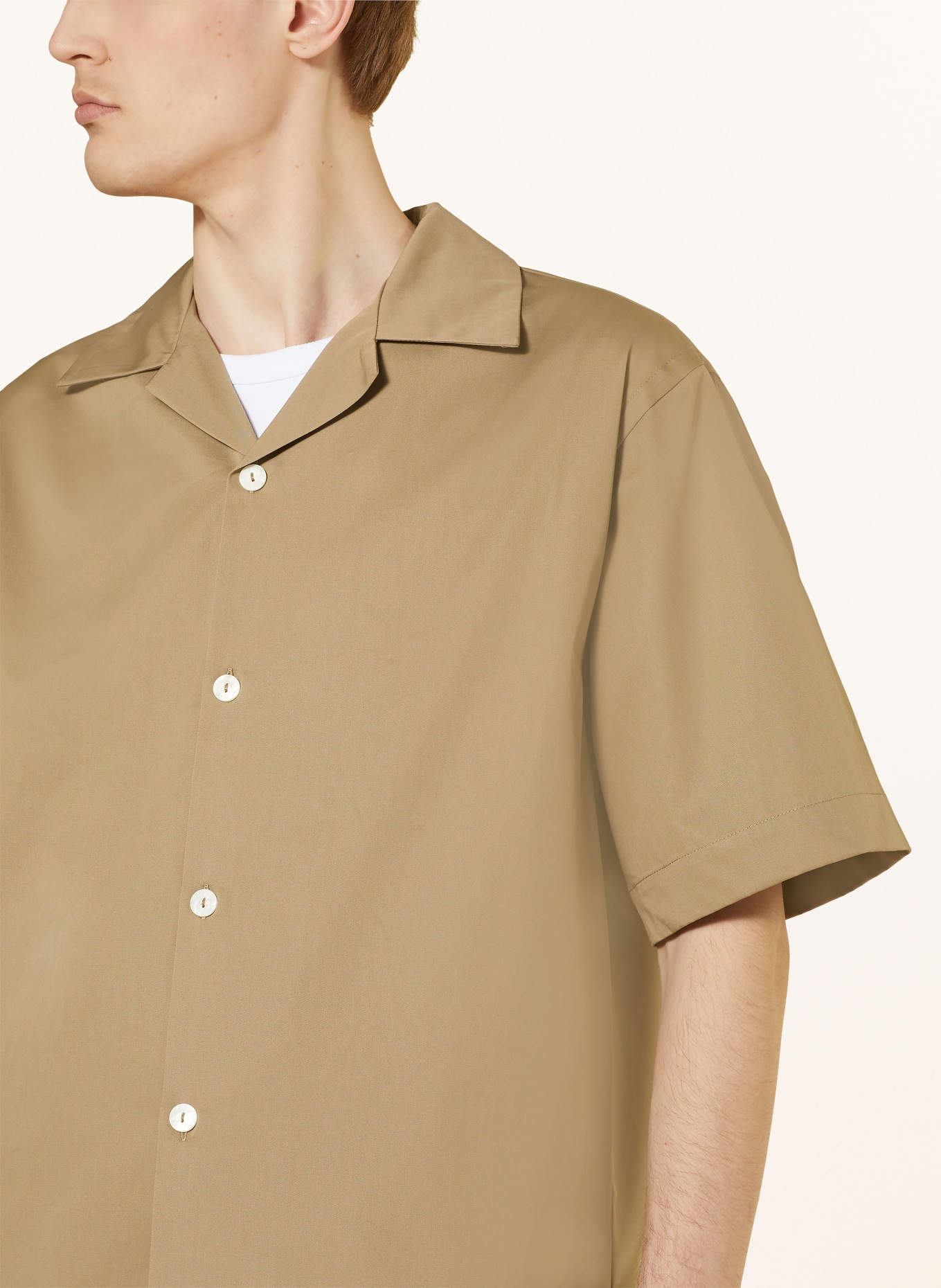 RÓHE Koszula z klapami comfort fit, Kolor: BRĄZOWY (Obrazek 4)