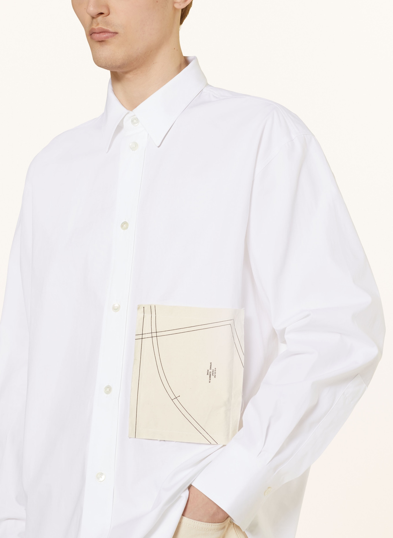 RÓHE Shirt comfort fit, Color: WHITE (Image 4)