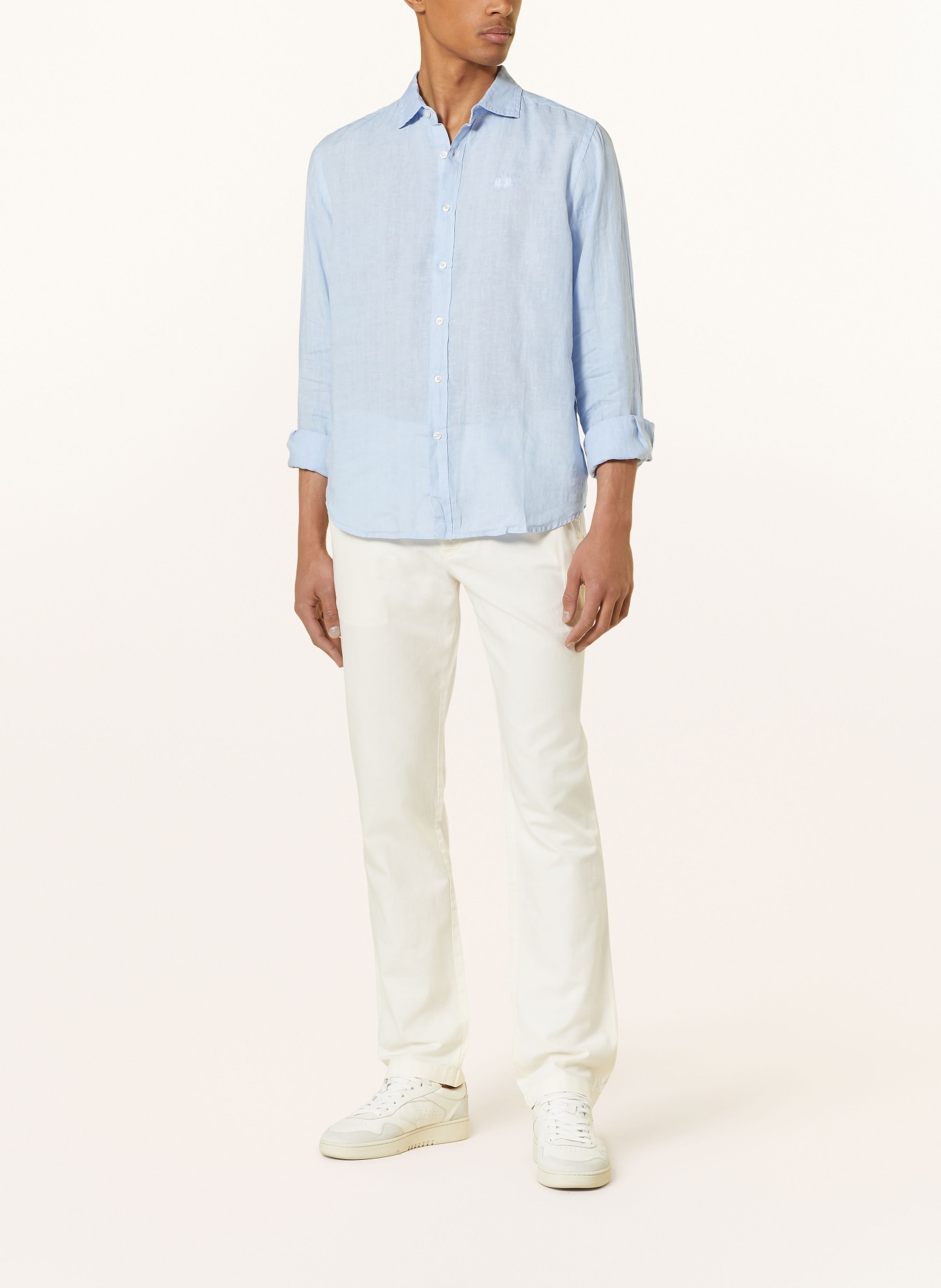 LA MARTINA Linen shirt regular fit, Color: LIGHT BLUE (Image 2)
