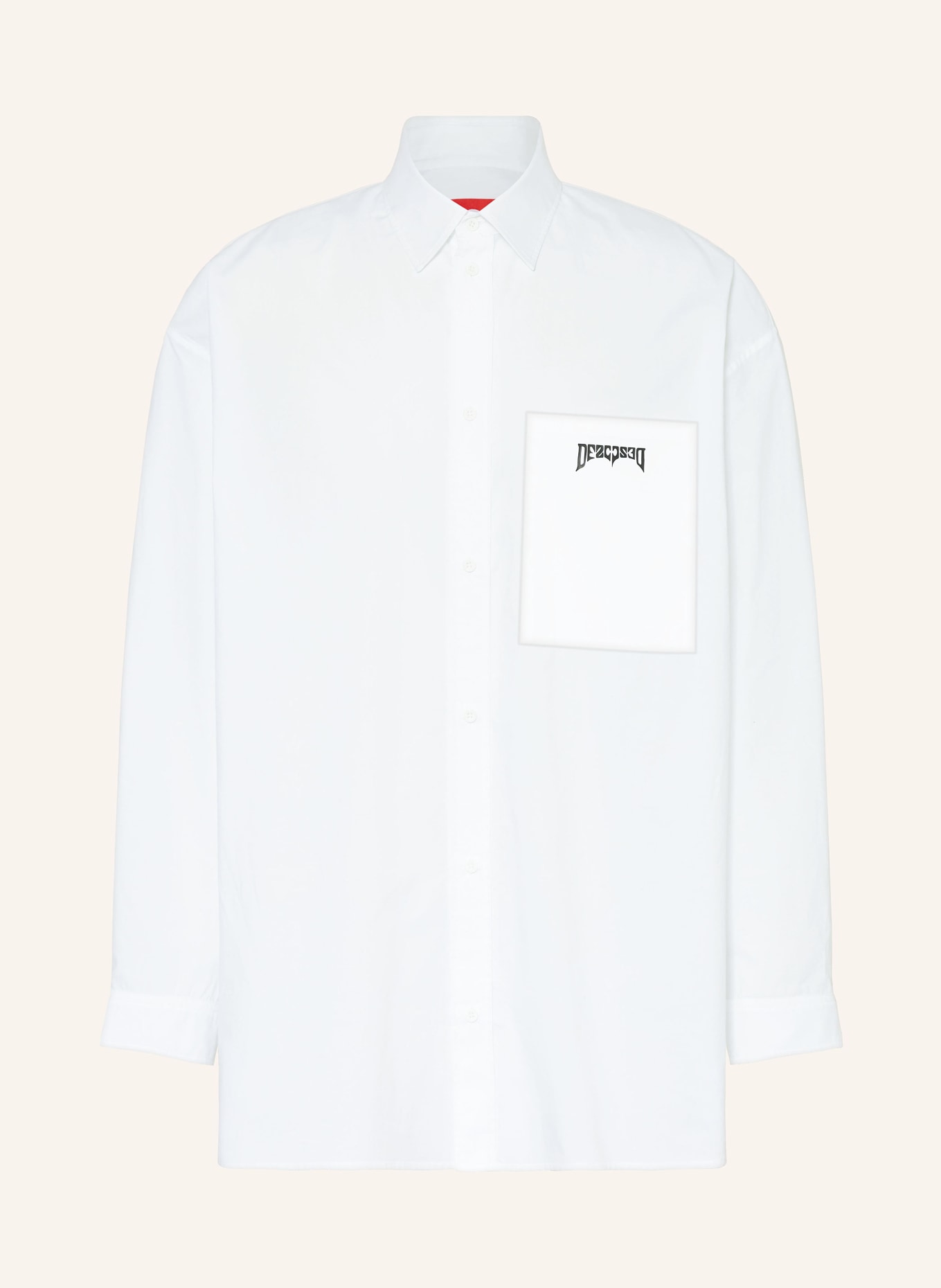 032c Oversized shirt comfort fit, Color: WHITE (Image 1)