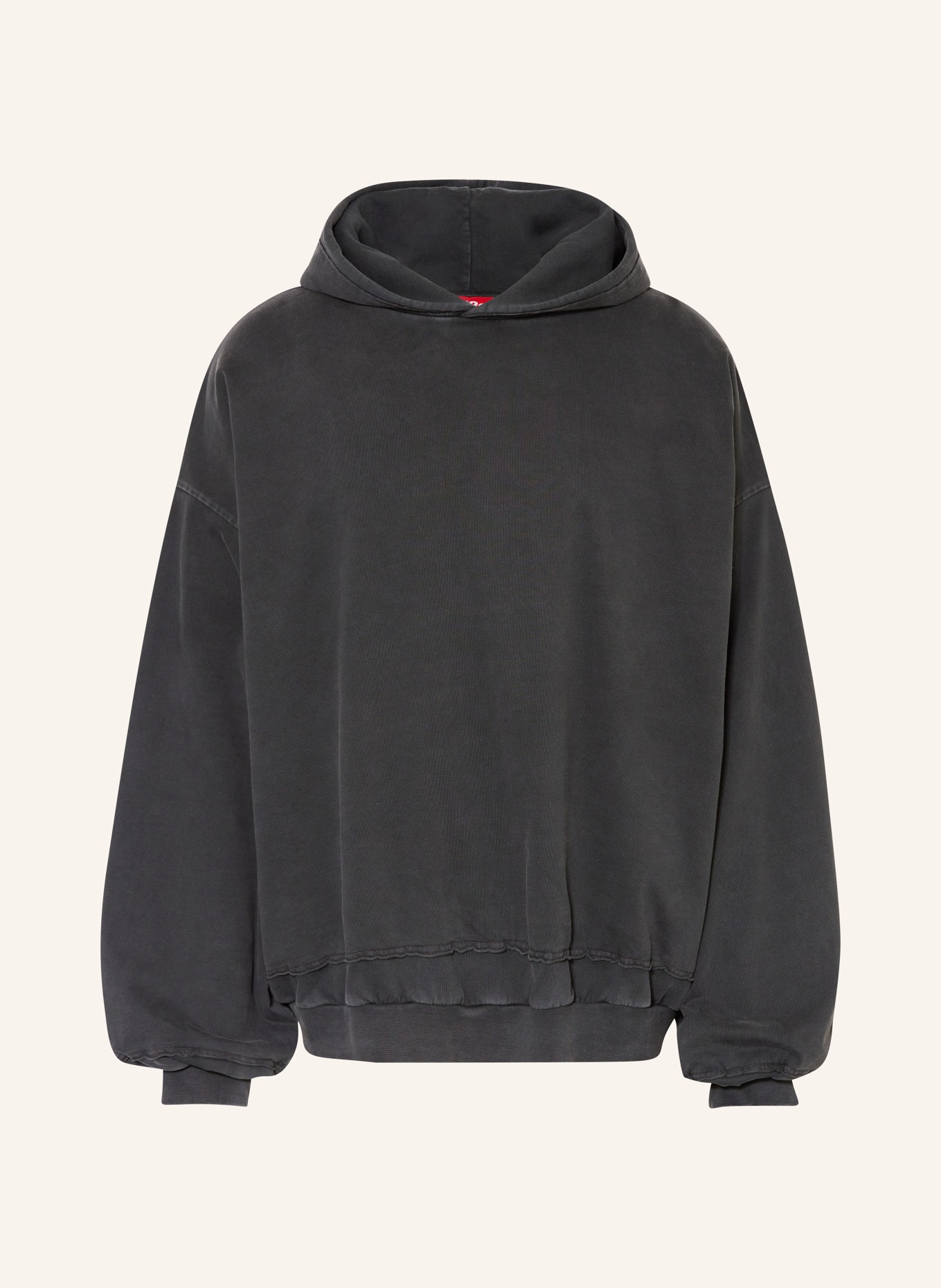 032c Oversized hoodie PSYCHIC LAYERED BUBBLE, Color: BLACK (Image 1)