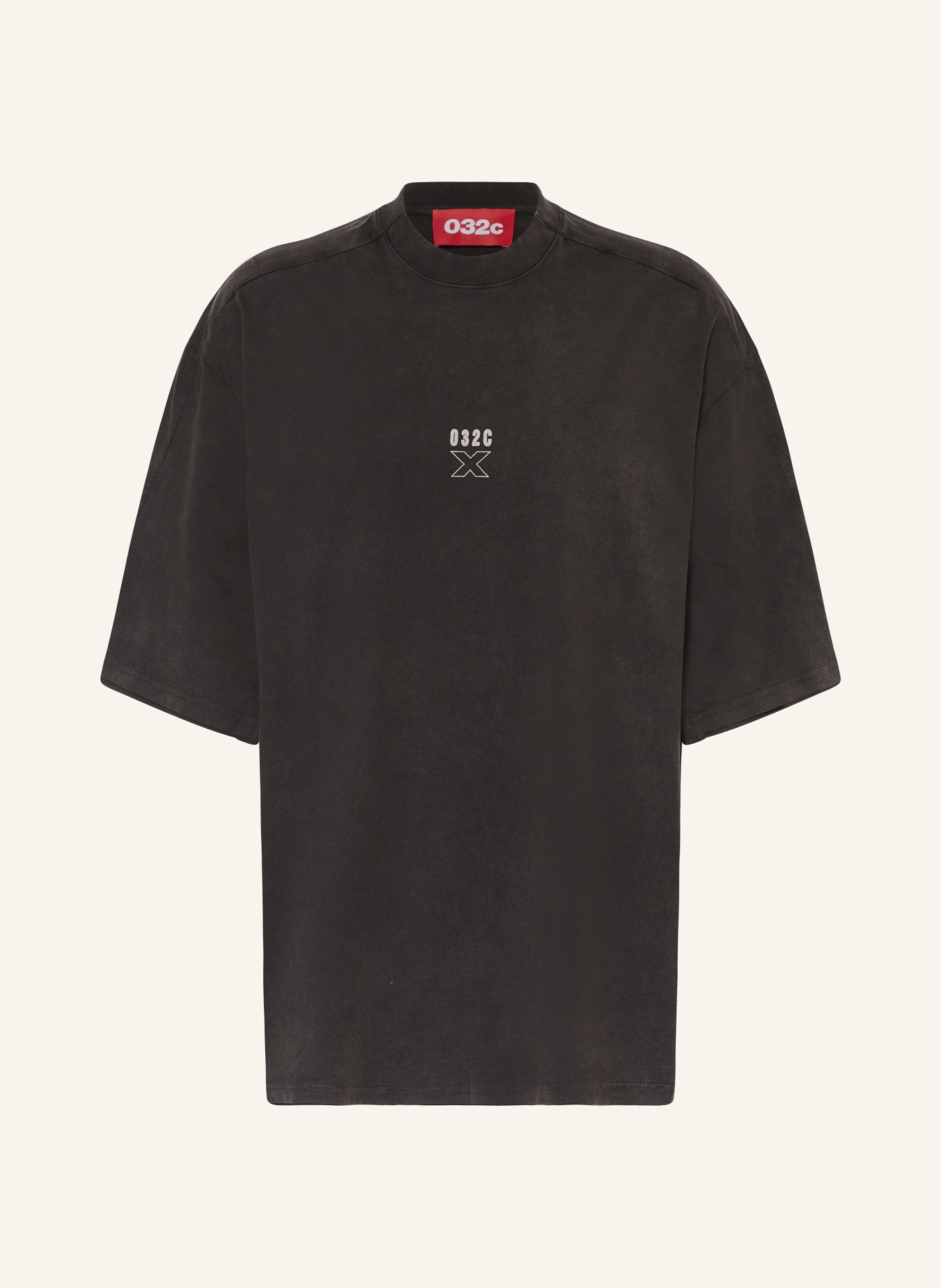 032c Oversized shirt X LAYERED, Color: BLACK (Image 1)