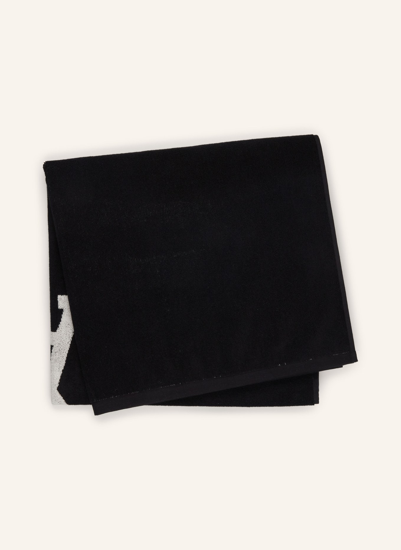 AMI PARIS Beach towel, Color: BLACK/ WHITE (Image 2)