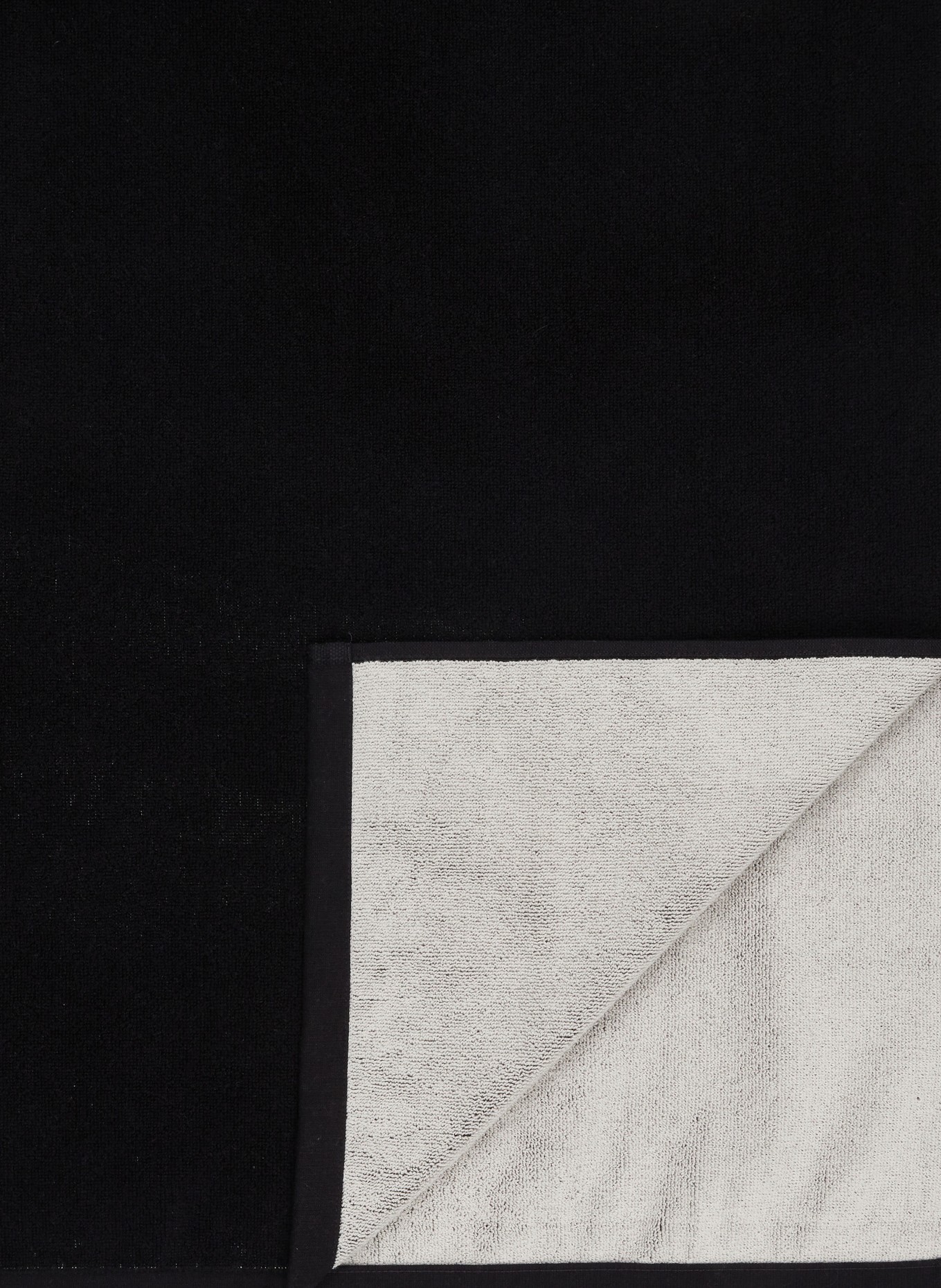 AMI PARIS Beach towel, Color: BLACK/ WHITE (Image 3)