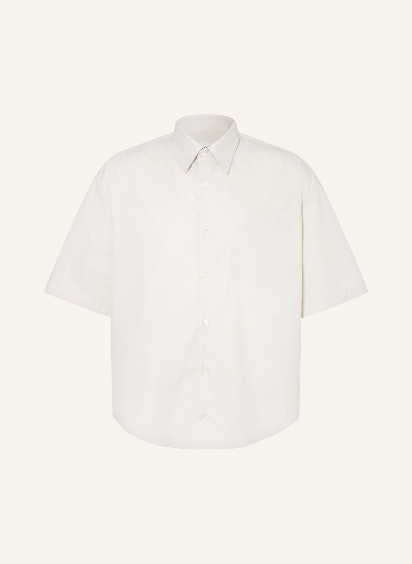 AMI PARIS Kurzarm-Hemd Comfort Fit, Farbe: CREME (Bild 1)