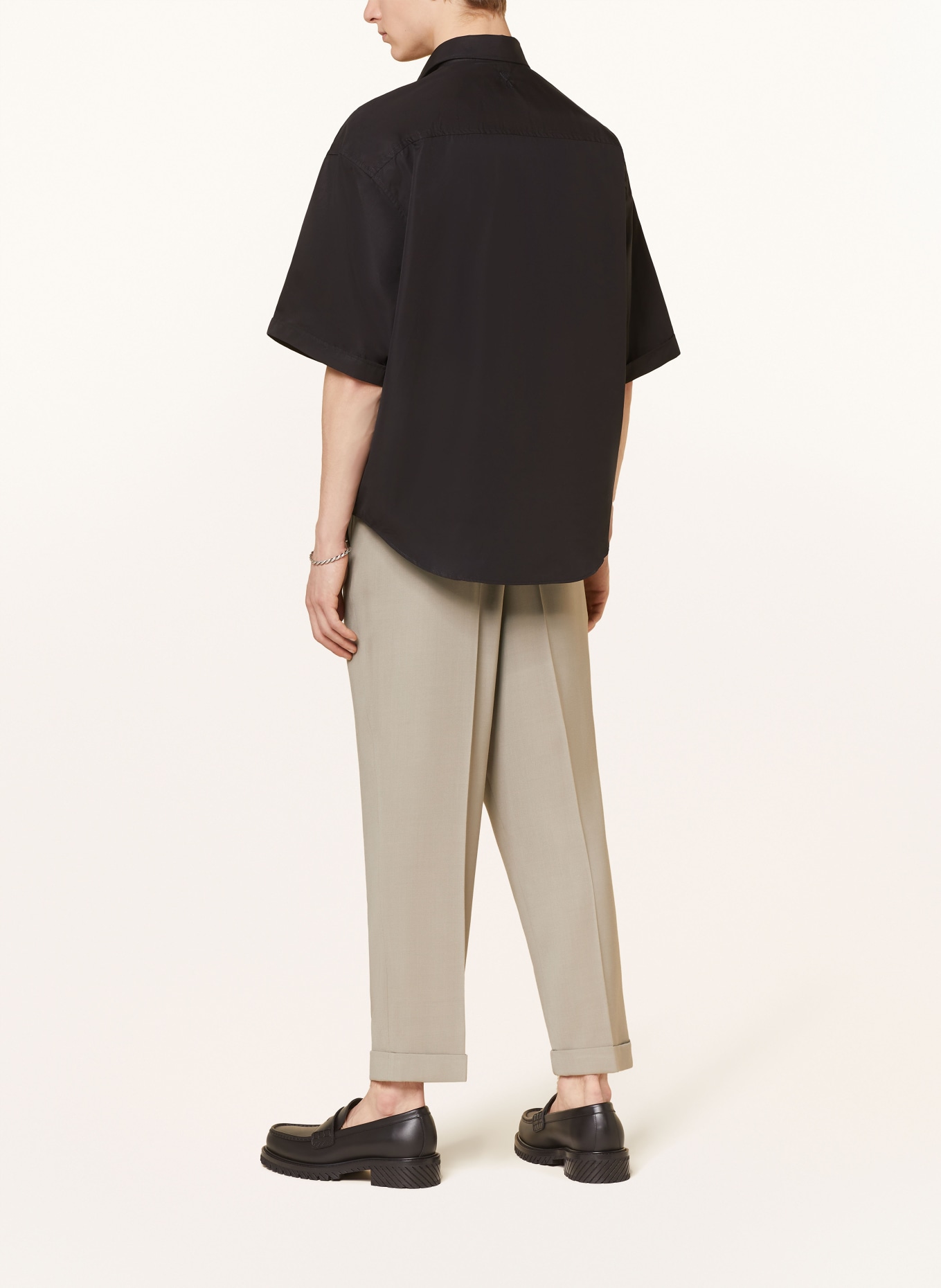 AMI PARIS Short sleeve shirt comfort fit, Color: BLACK (Image 3)