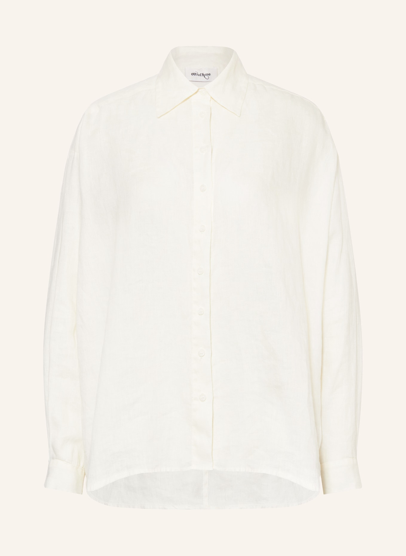 ottod'ame Shirt blouse made of linen, Color: WHITE (Image 1)