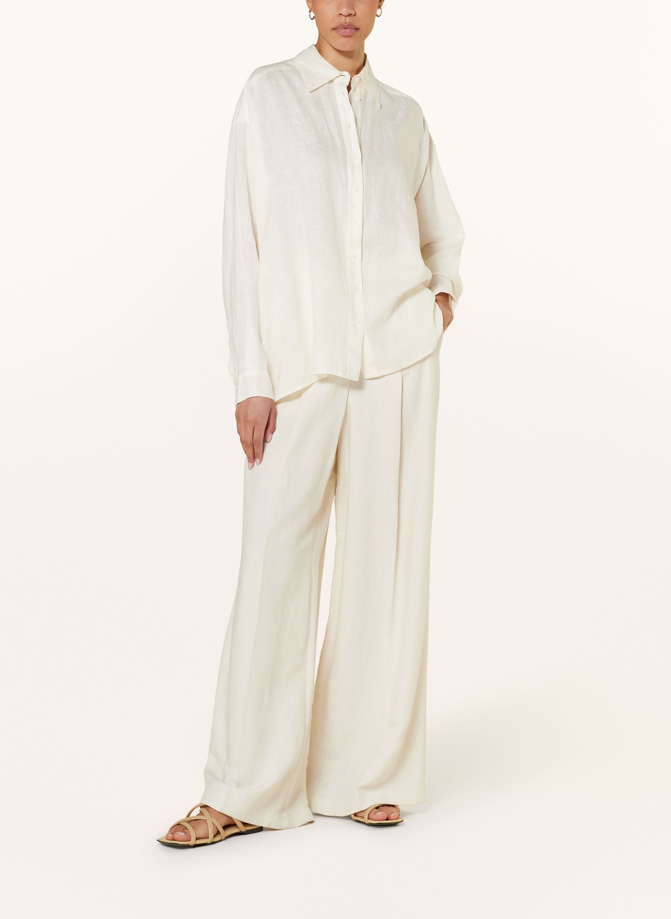 ottod'ame Shirt blouse made of linen, Color: WHITE (Image 2)