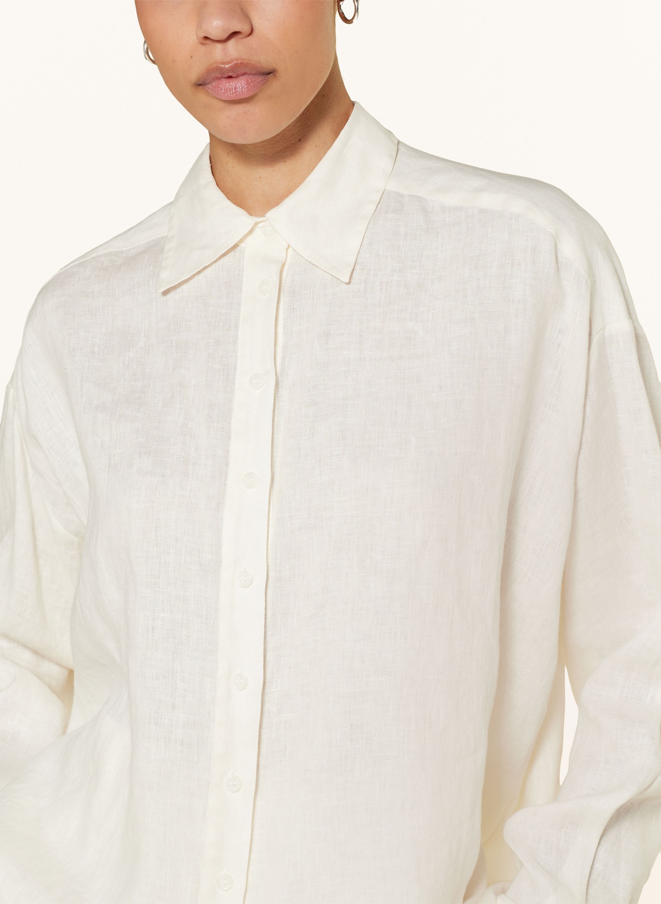 ottod'ame Shirt blouse made of linen, Color: WHITE (Image 4)