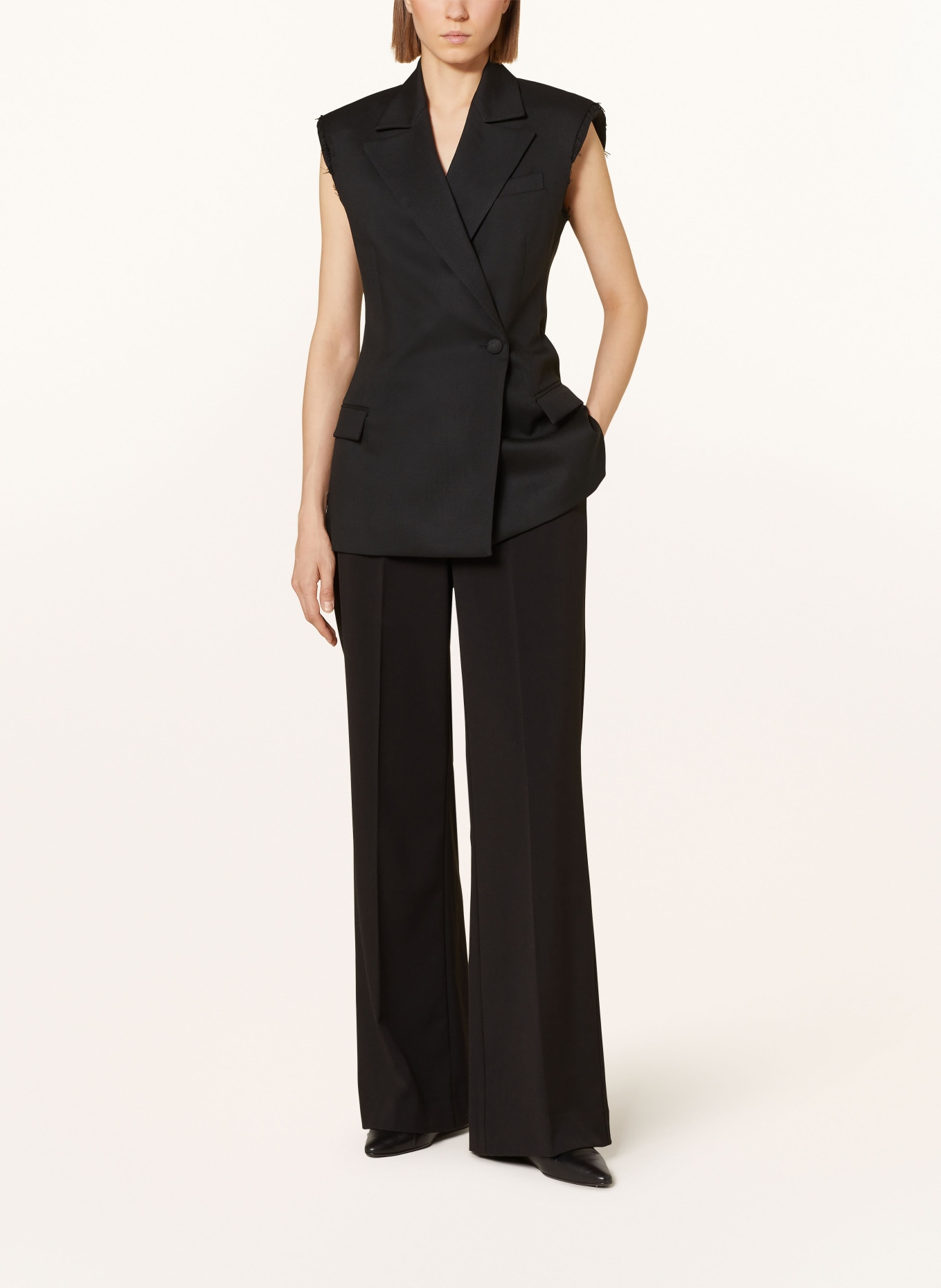 ottod'ame Wide leg trousers, Color: BLACK (Image 2)