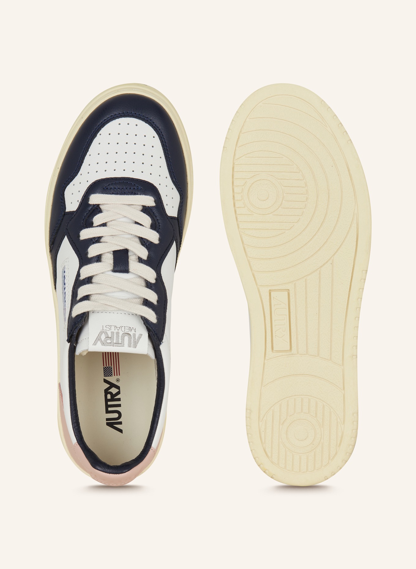 AUTRY Sneakers, Color: WHITE/ DARK BLUE/ ROSE (Image 5)