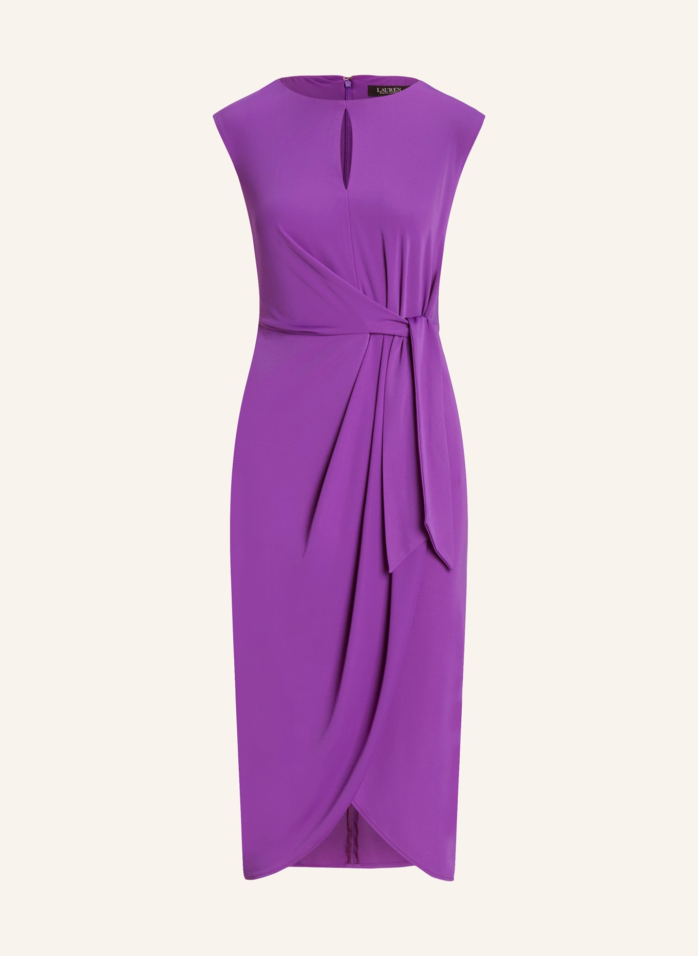LAUREN RALPH LAUREN Etuikleid mit Cut-out: LILA