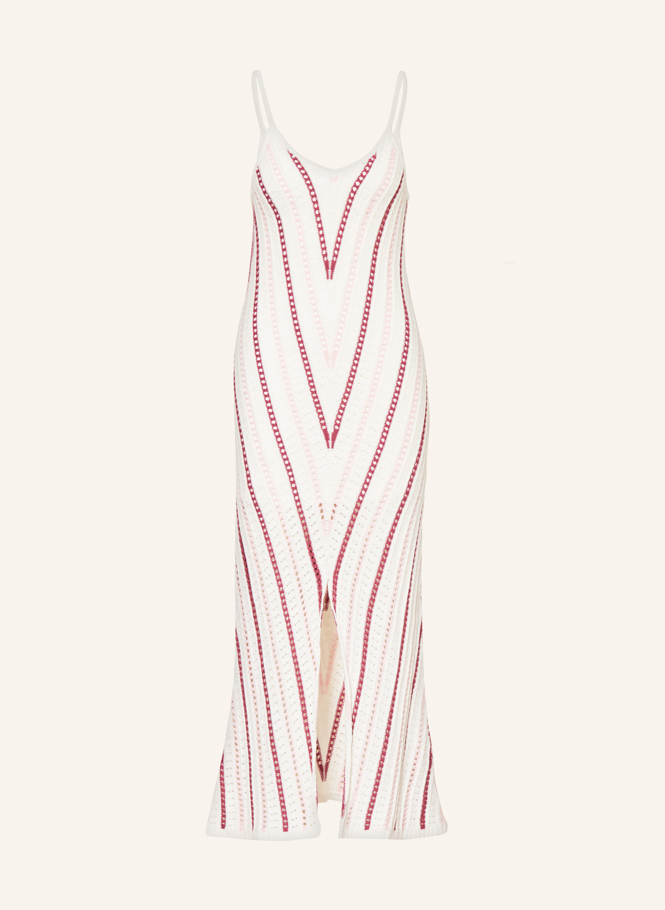 Pepe Jeans Strickkleid GINNY, Farbe: CREME/ FUCHSIA/ HELLROSA (Bild 1)