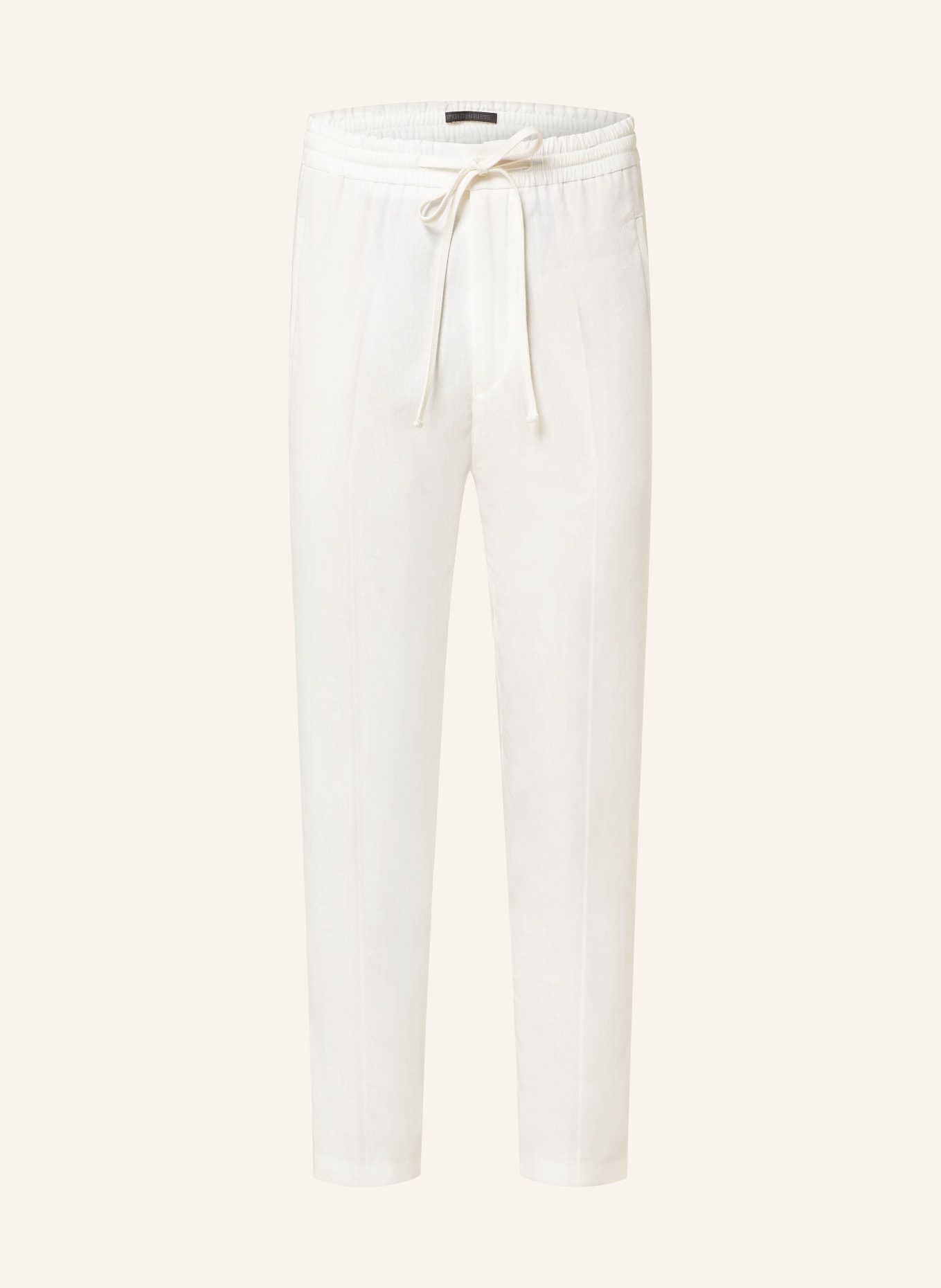 DRYKORN Trousers JEGER Extra slim fit with linen, Color: ECRU (Image 1)