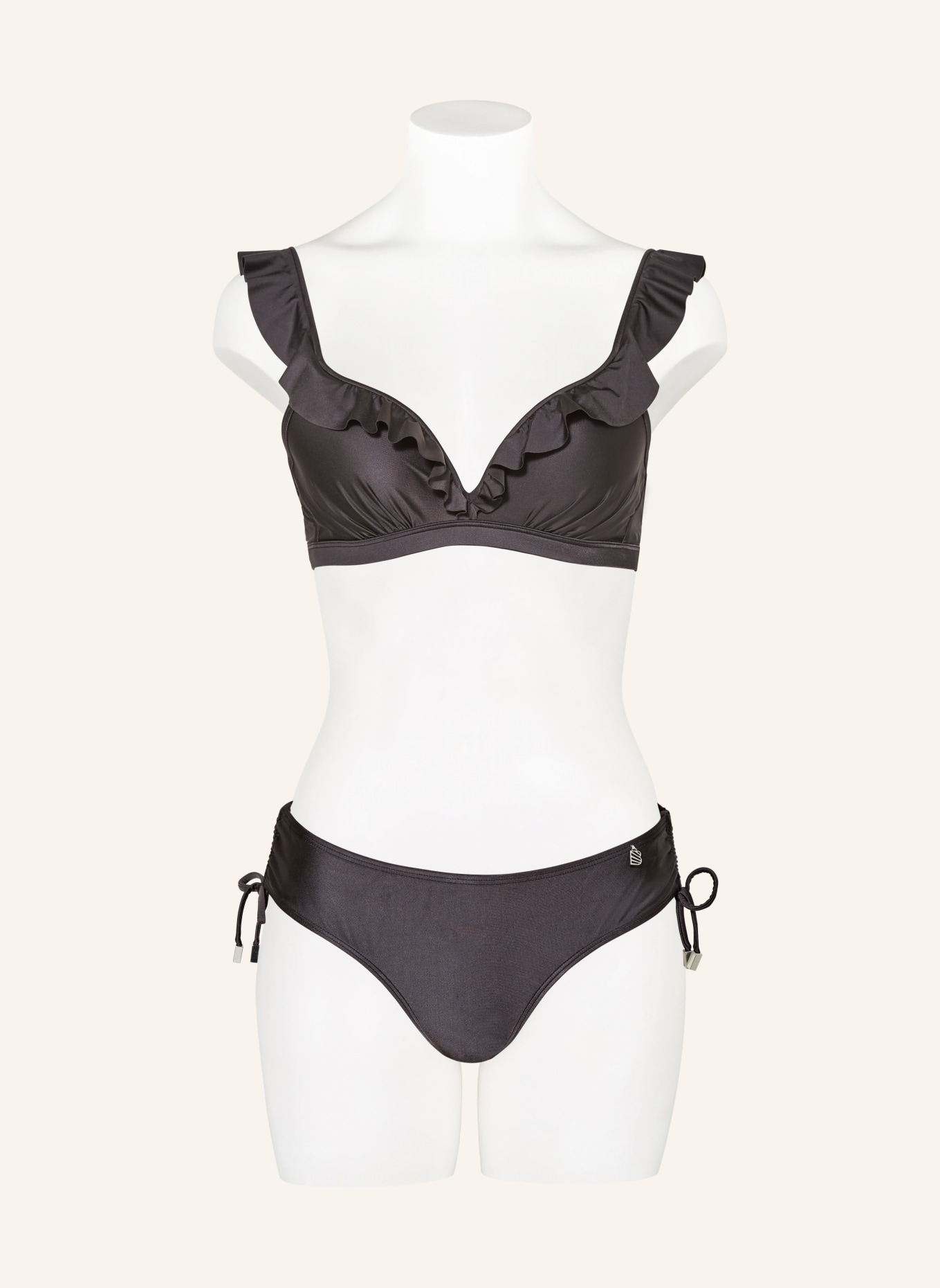 BEACHLIFE Bügel-Bikini-Top DARK GREY, Farbe: DUNKELGRAU (Bild 2)