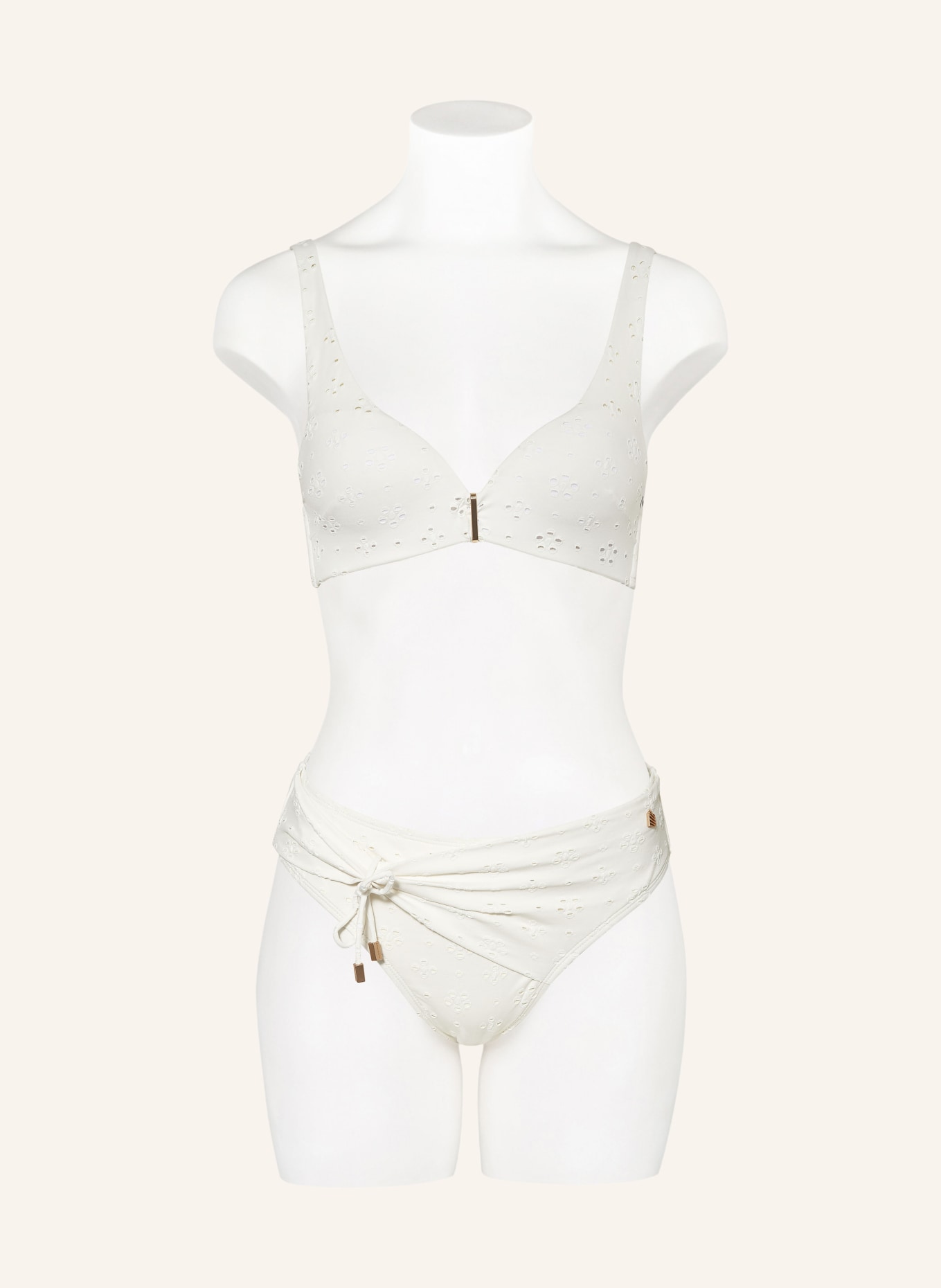 BEACHLIFE Basic bikini bottoms WHITE EMBROIDERY, Color: WHITE (Image 2)